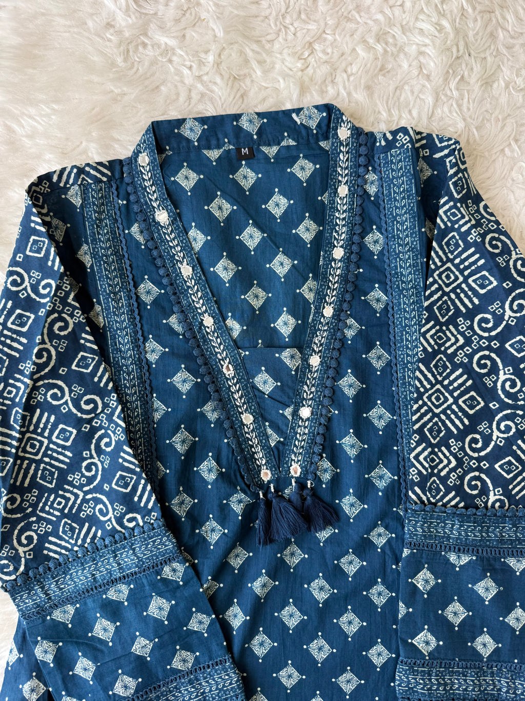 Pure Cotton Kurti Pant Dupatta Set