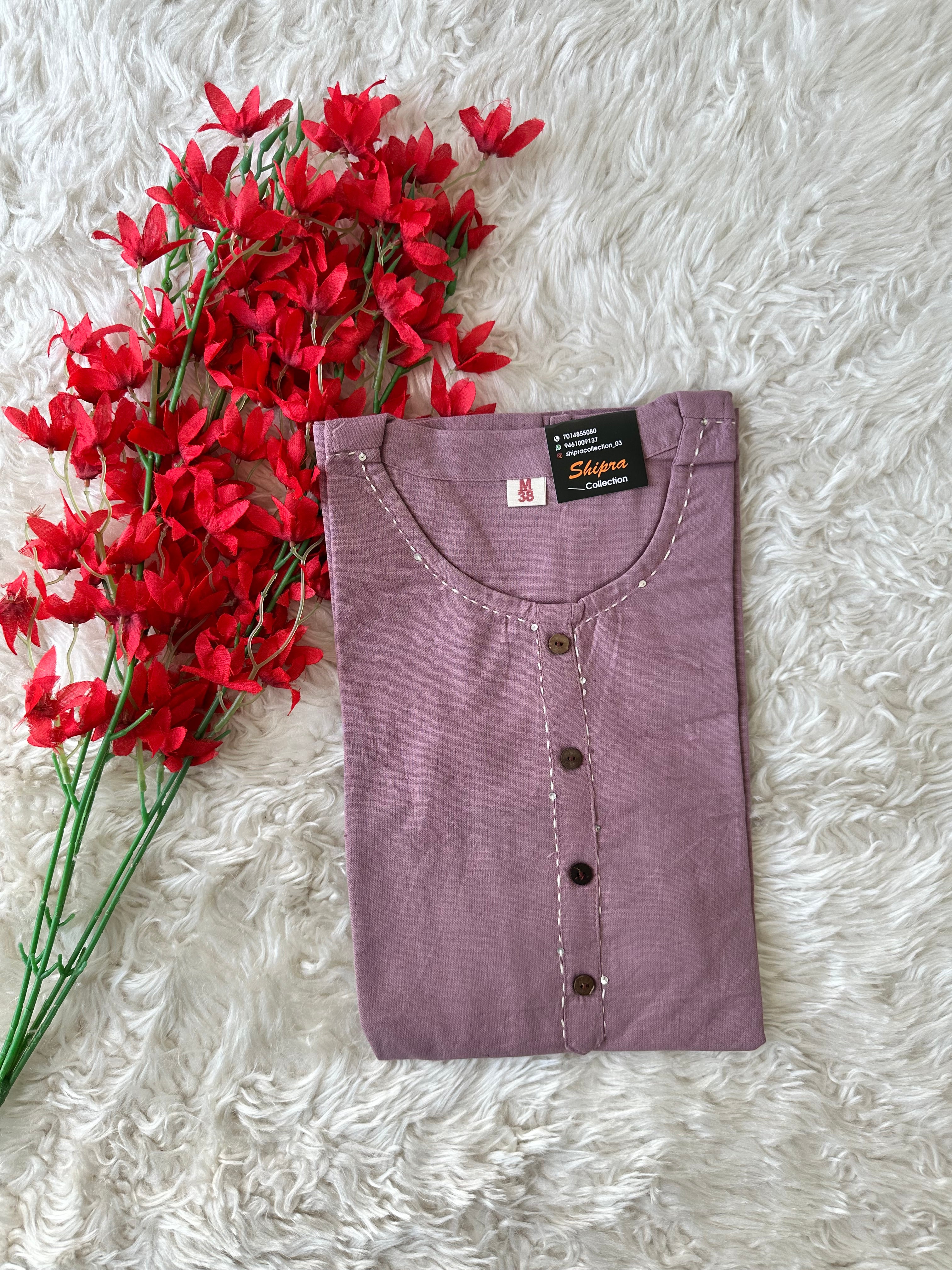 Khadi Cotton Short Kurti