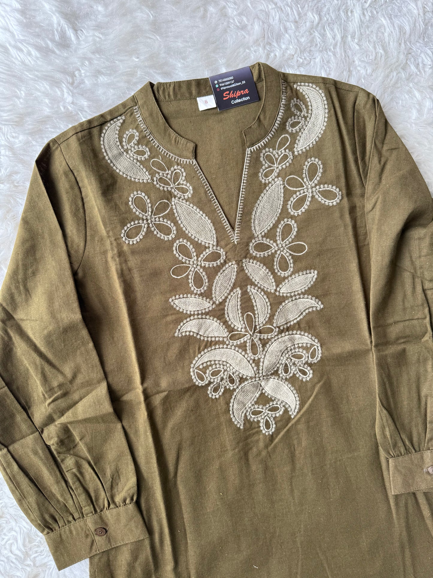 Khadi Cotton Short Kurti