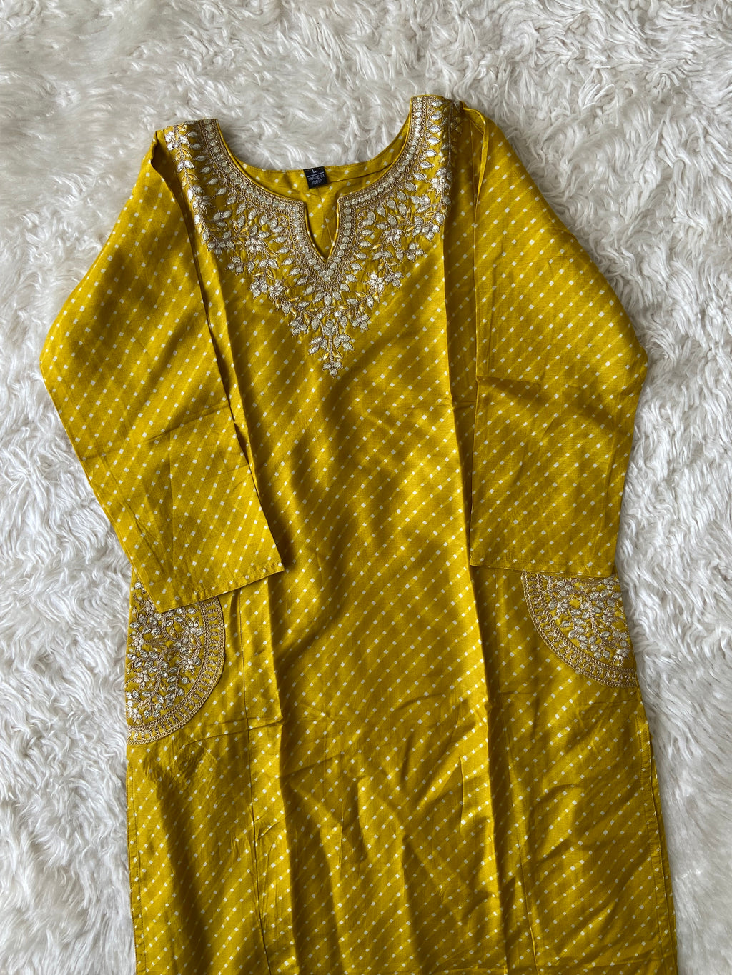Russian Silk Kurti Pant Dupatta Set