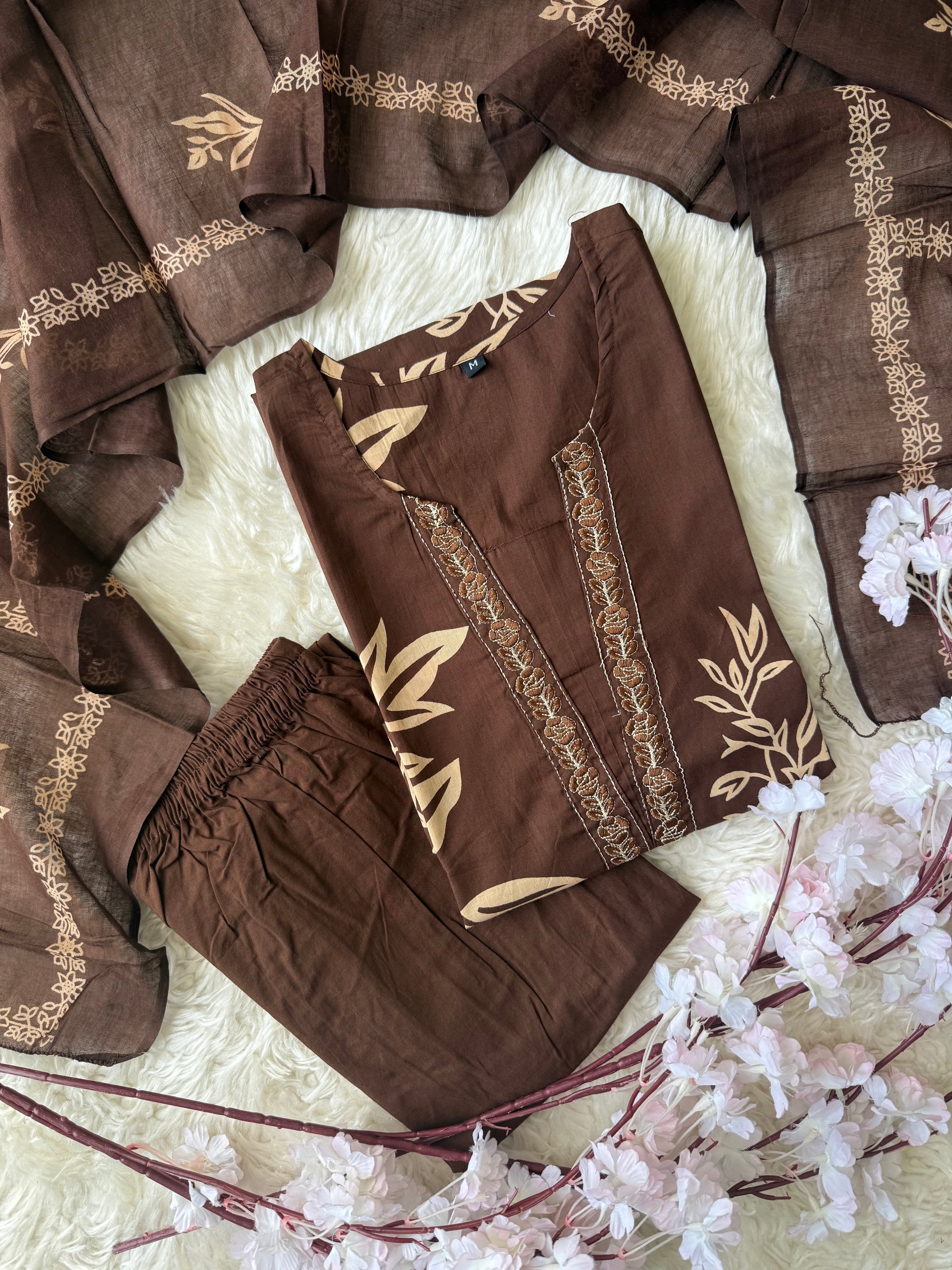 Budget Friendly Kurti Pant Dupatta Set