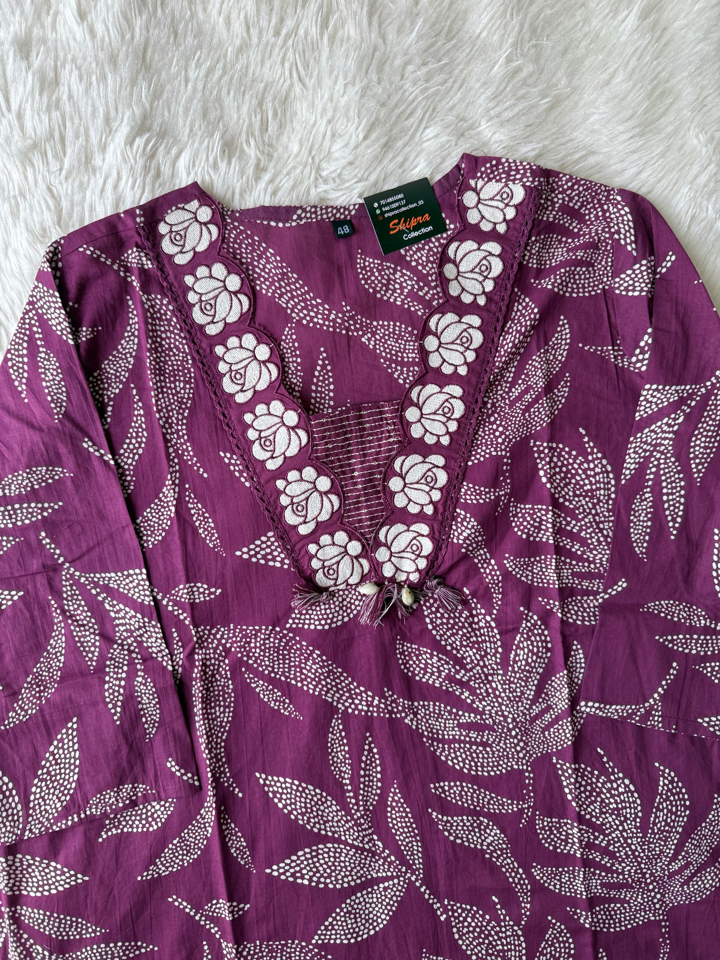 Pure Cotton Kurti Pant Dupatta Set