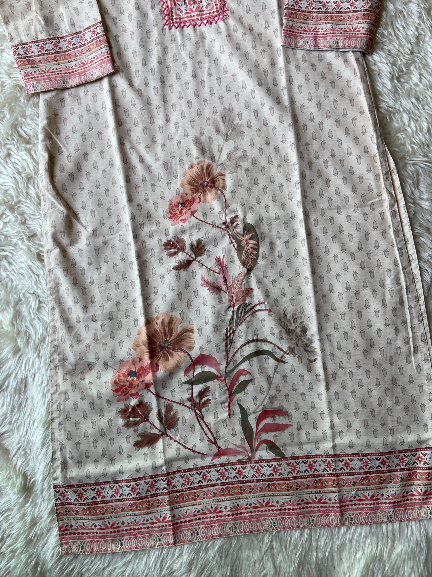 Premium Cotton Kurti Pant Dupatta Set
