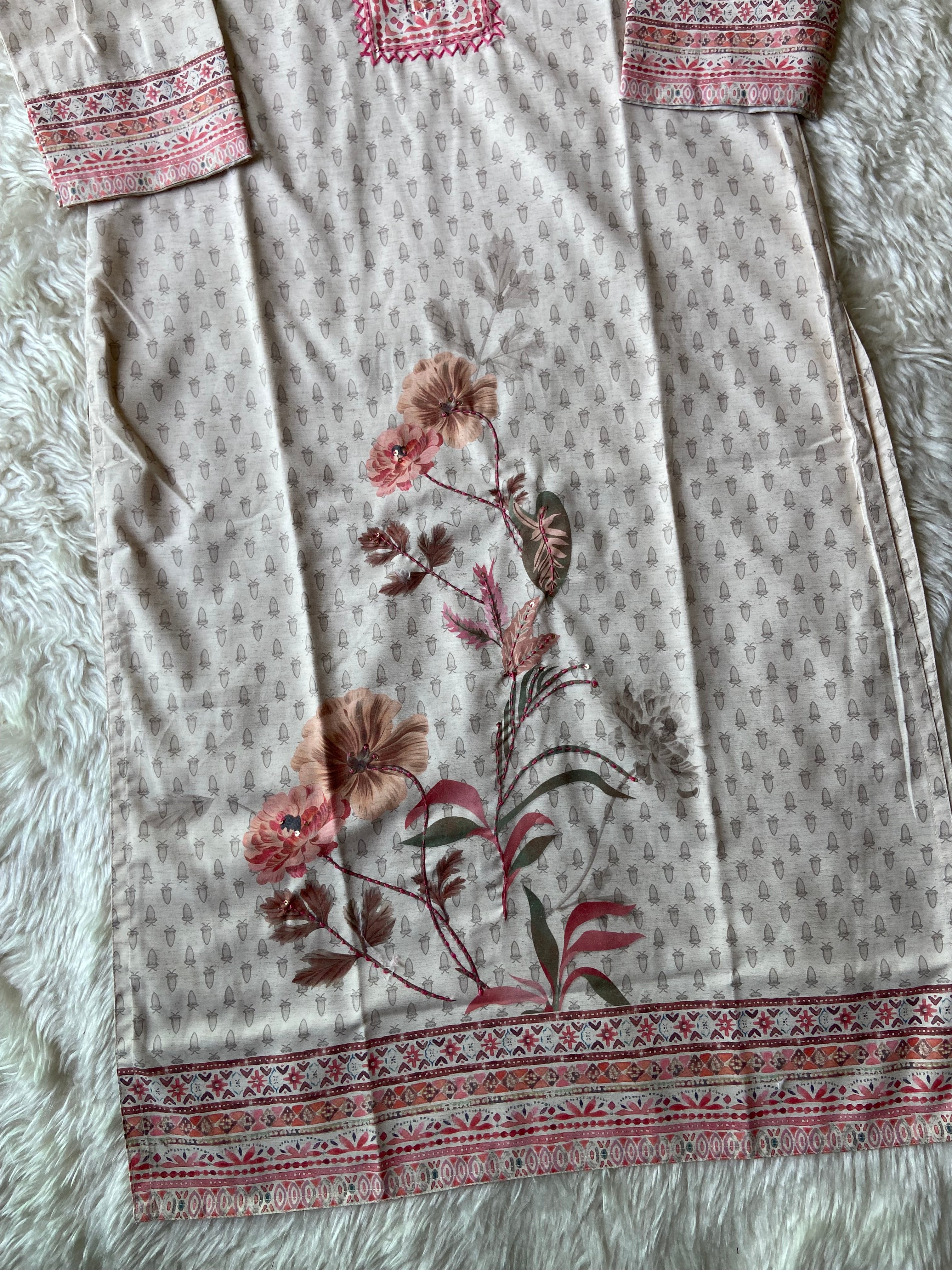 Premium Cotton Kurti Pant Dupatta Set