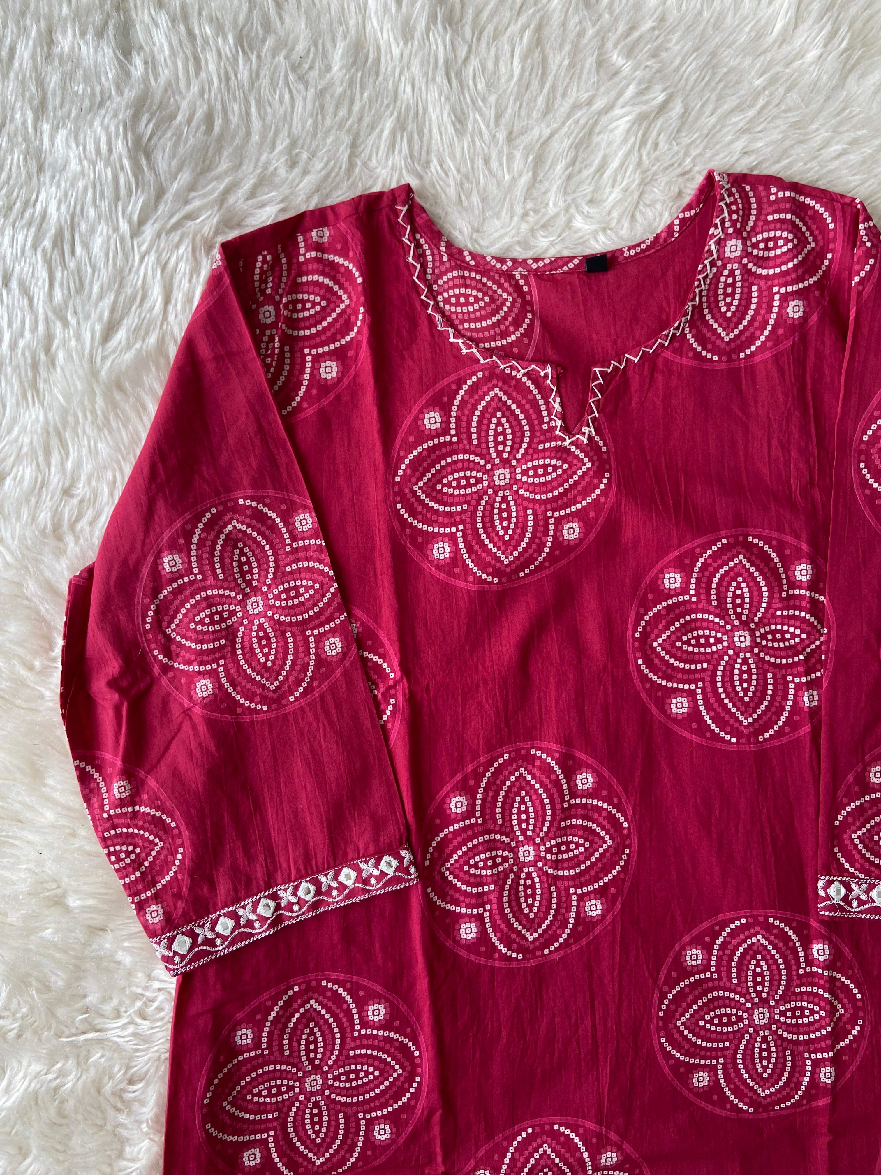 Budget Friendly Kurti Pant Dupatta Set