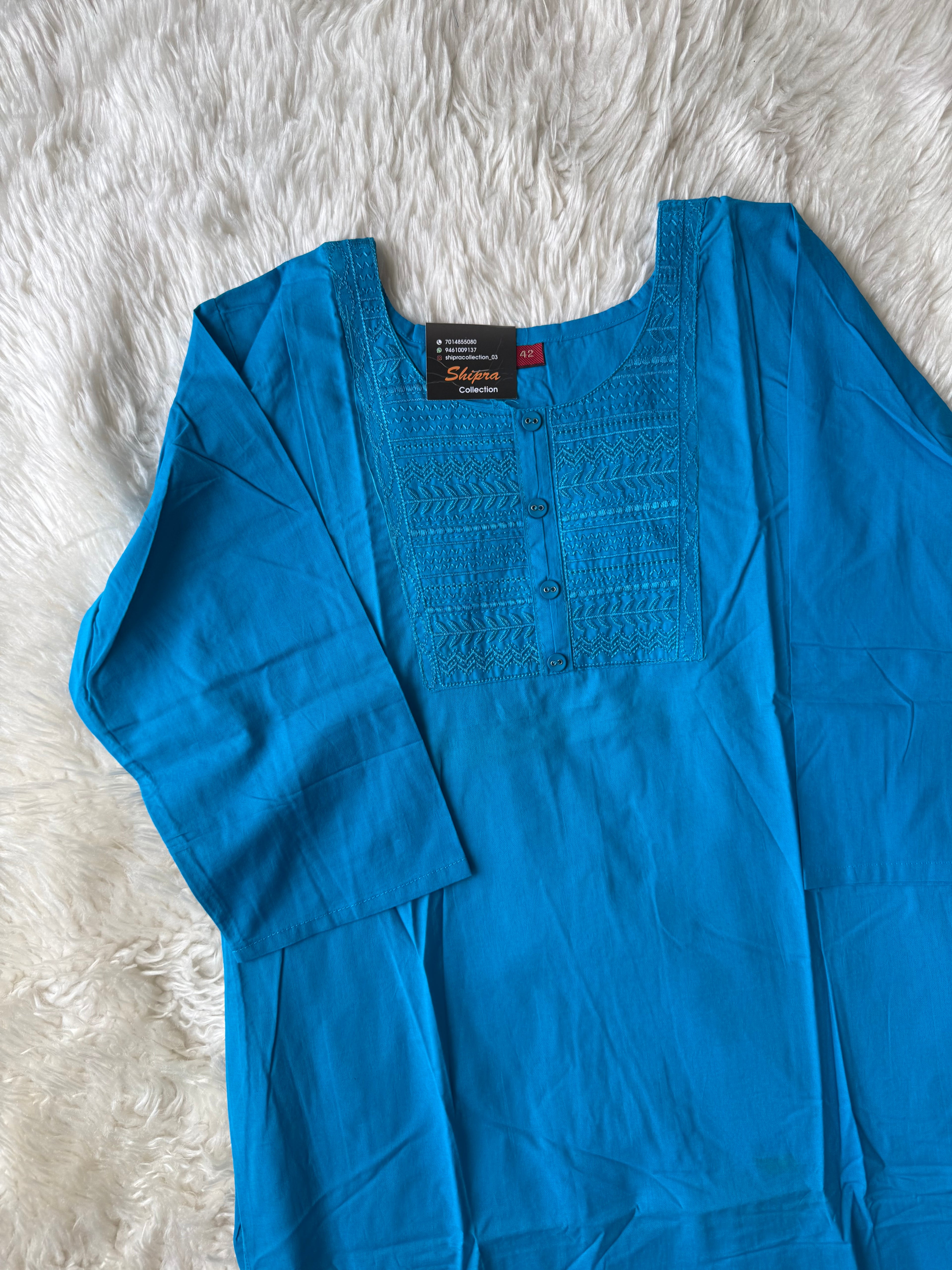 Pure Cotton Short Kurti
