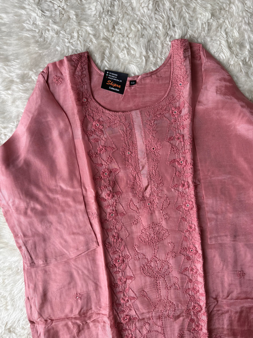 “ Plus Size” Premium Muslin Kurti Pant Dupatta Set