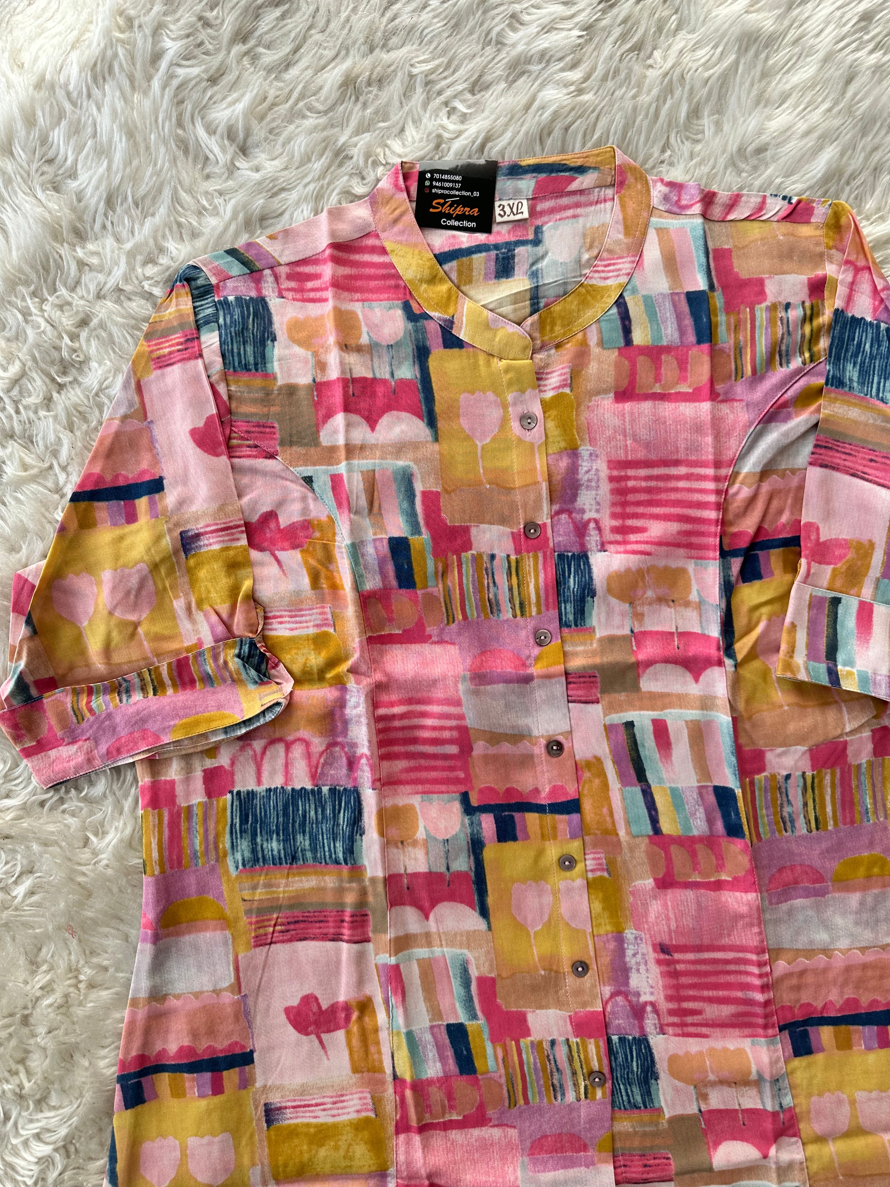 “Plus Size” Heavy Rayon Short Kurti
