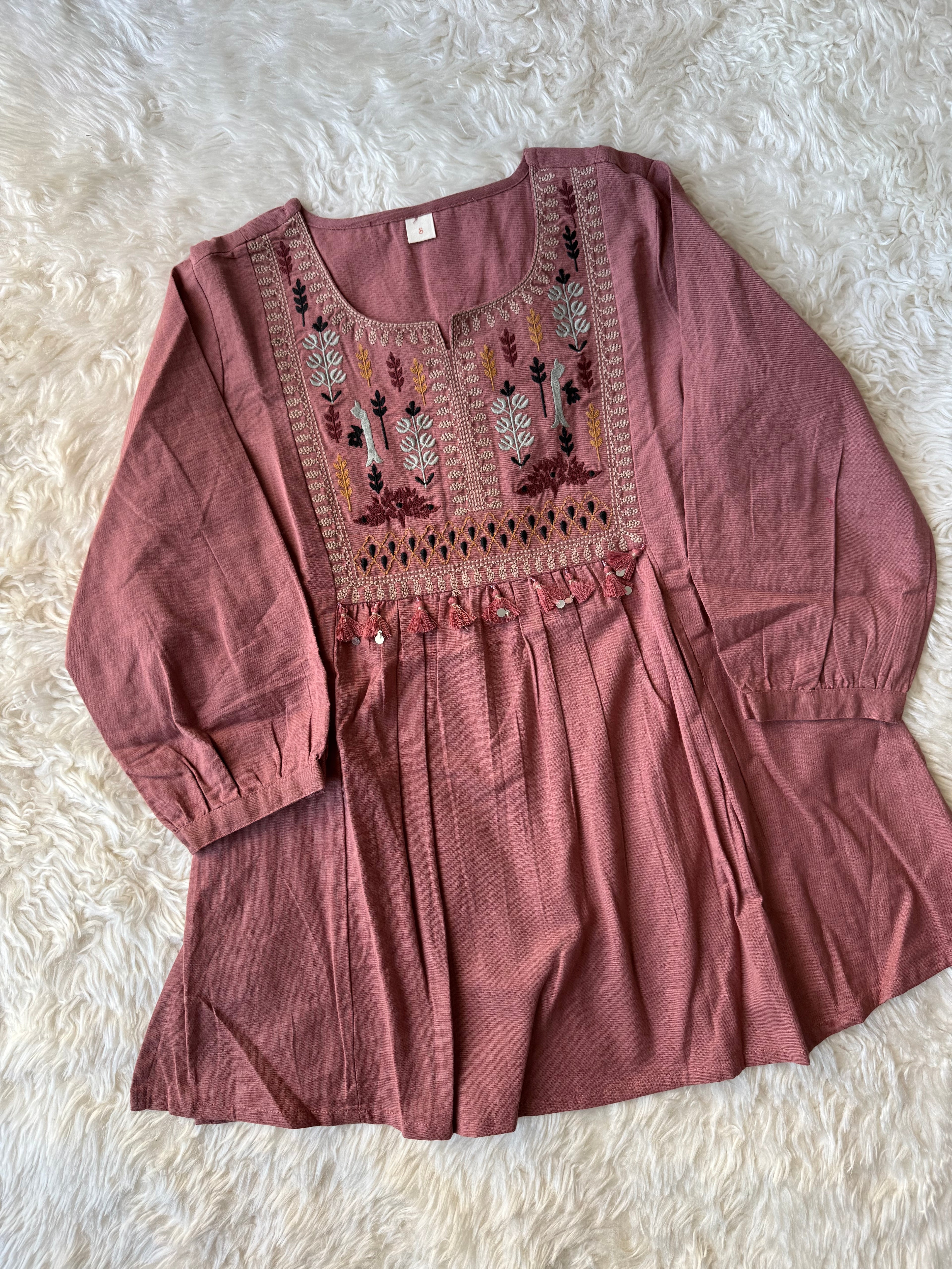 Khadi Cotton Short Kurti