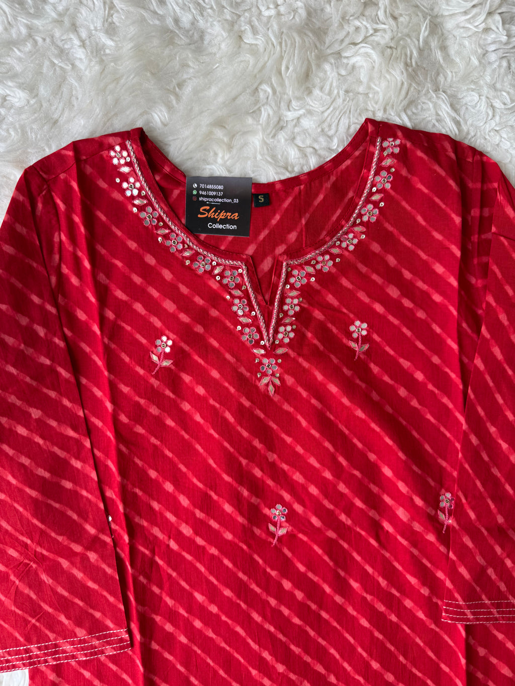 Premium Cotton Lehariya Set