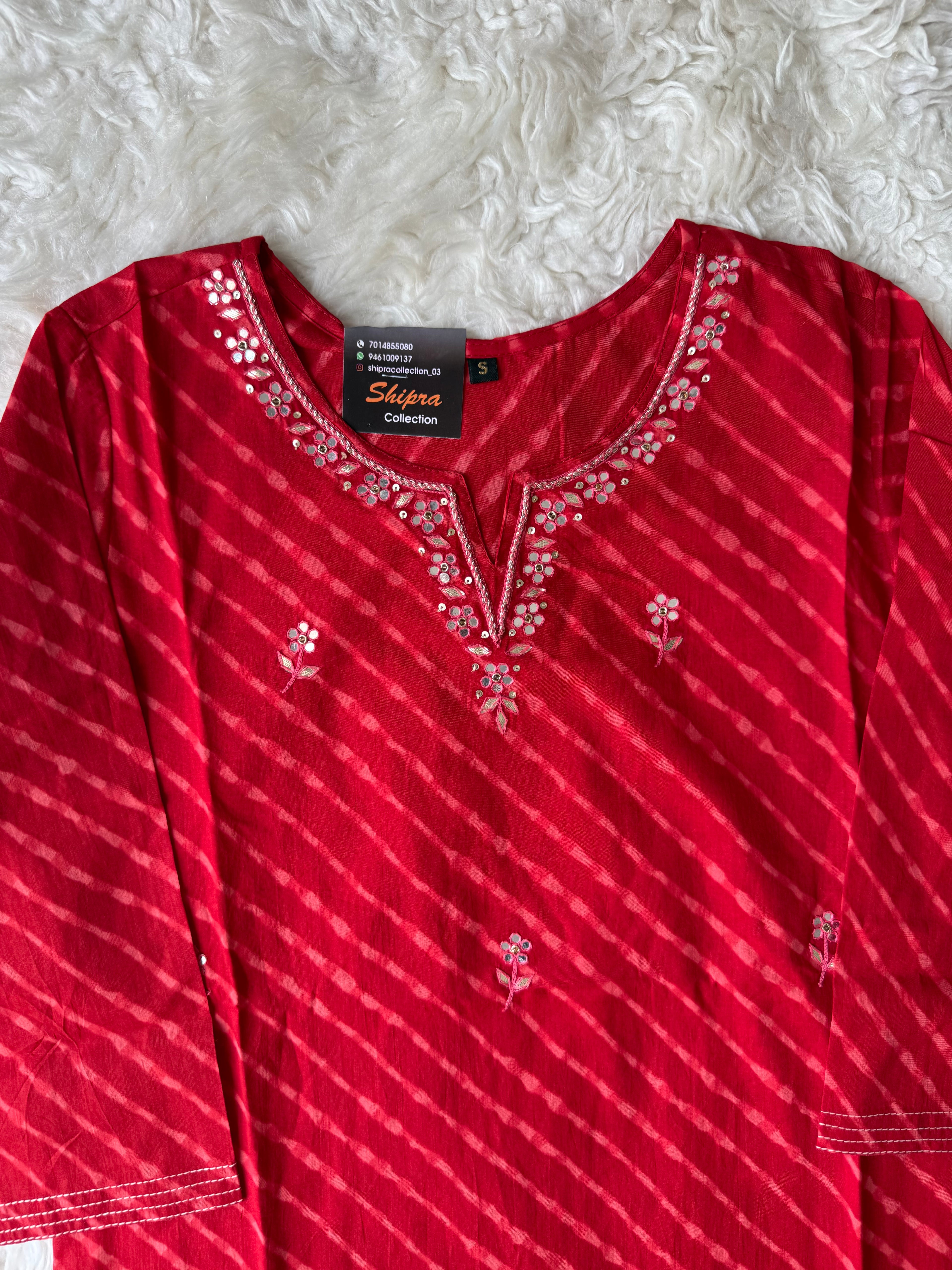 Premium Cotton Lehariya Set