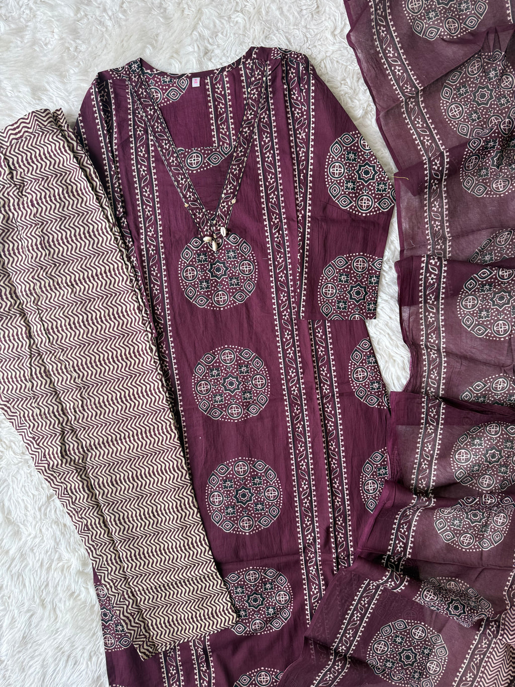 Premium Cotton Kurti Pant Dupatta Set
