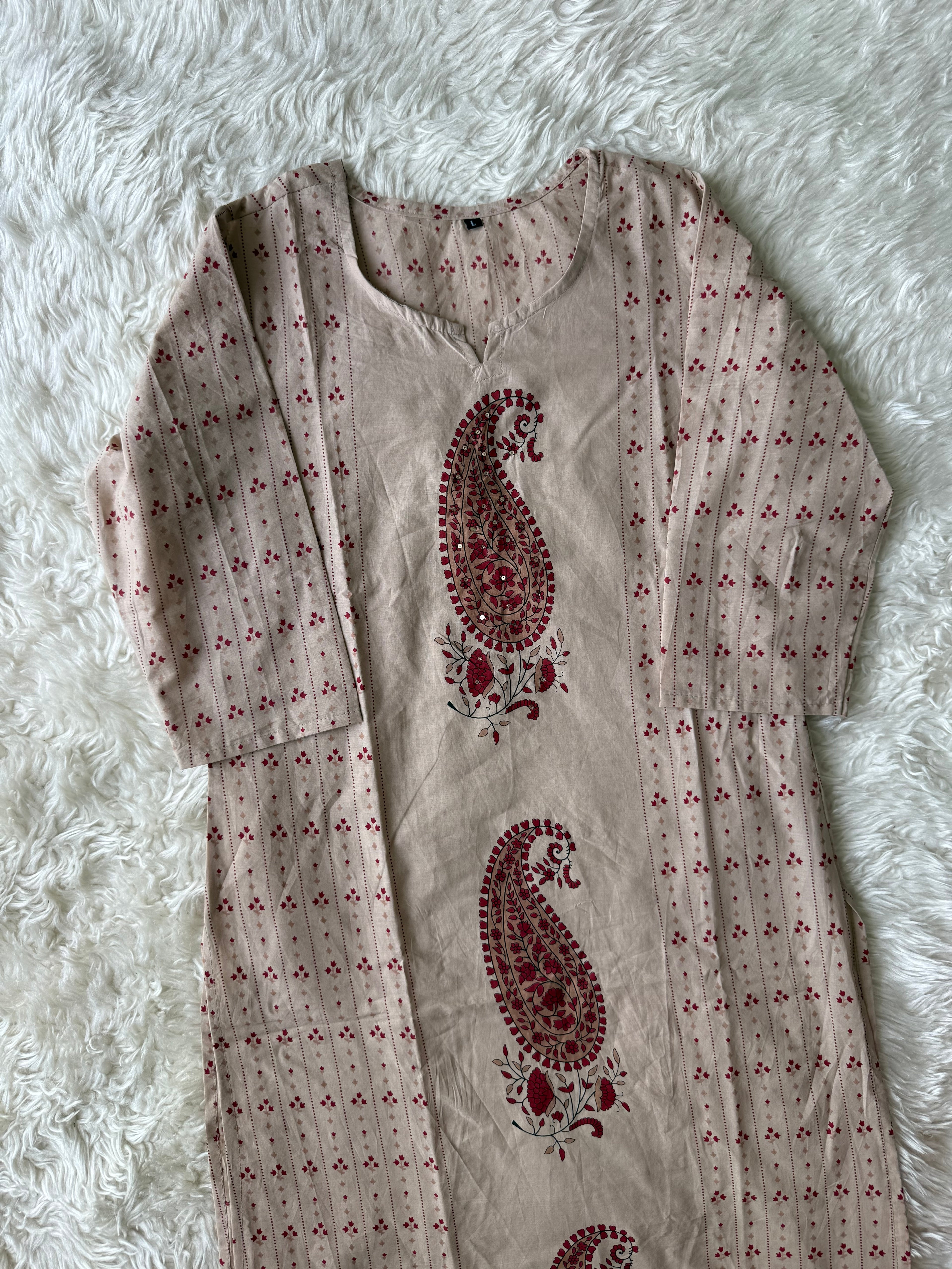 Budget Friendly Kurti Pant Dupatta Set
