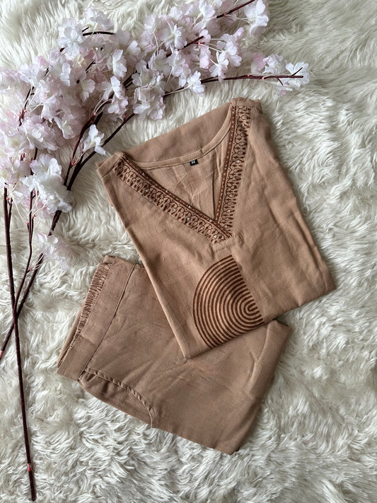 Soft Khadi Cotton Co-ord Set