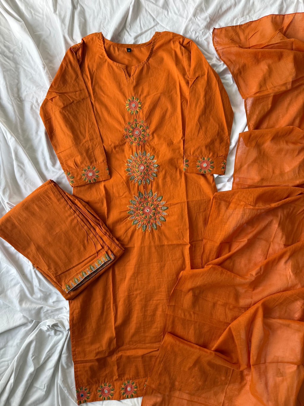 Budget Friendly Kurti Pant Dupatta Set