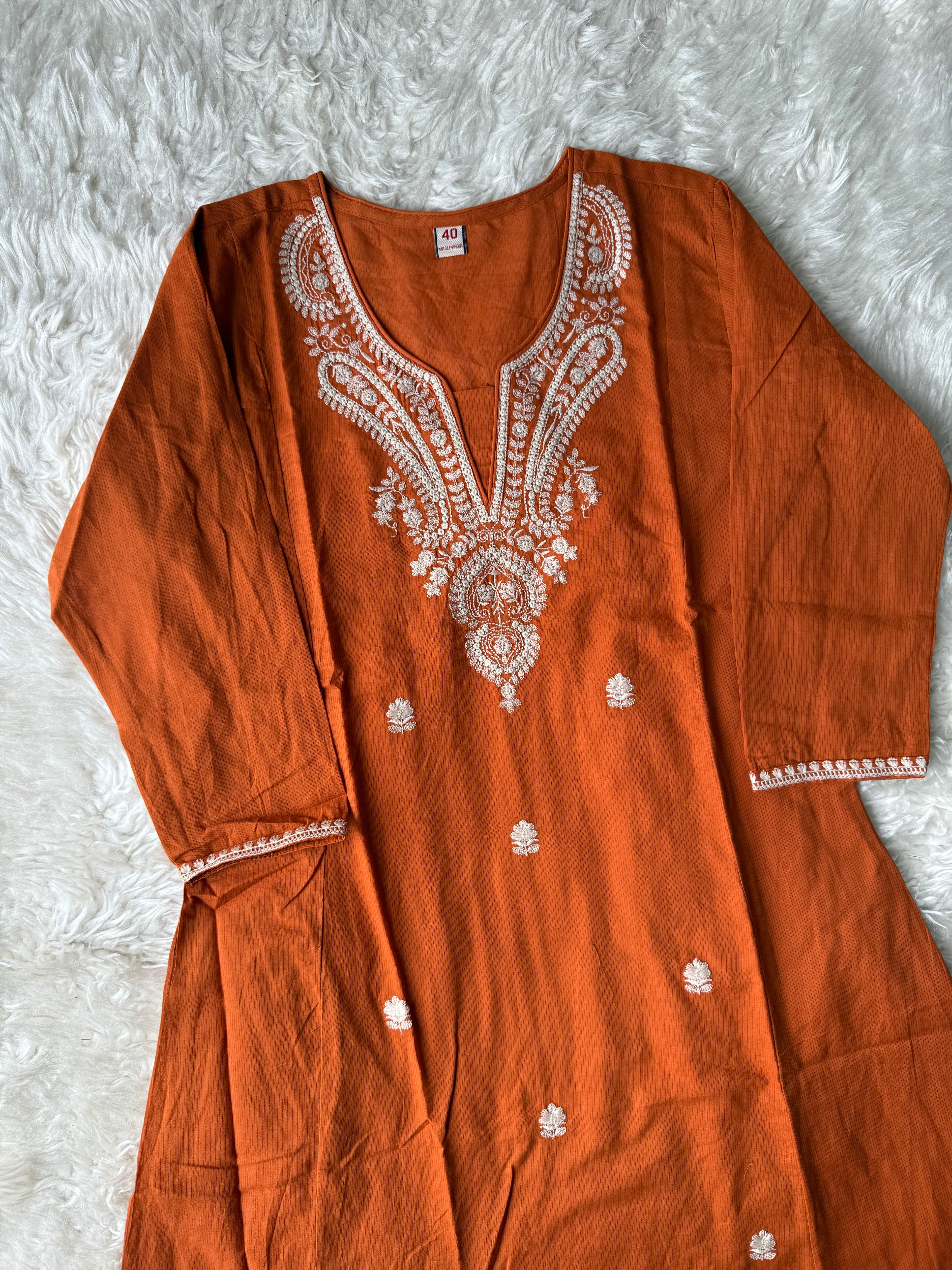 Premium Cotton Kurti Pant Dupatta Set