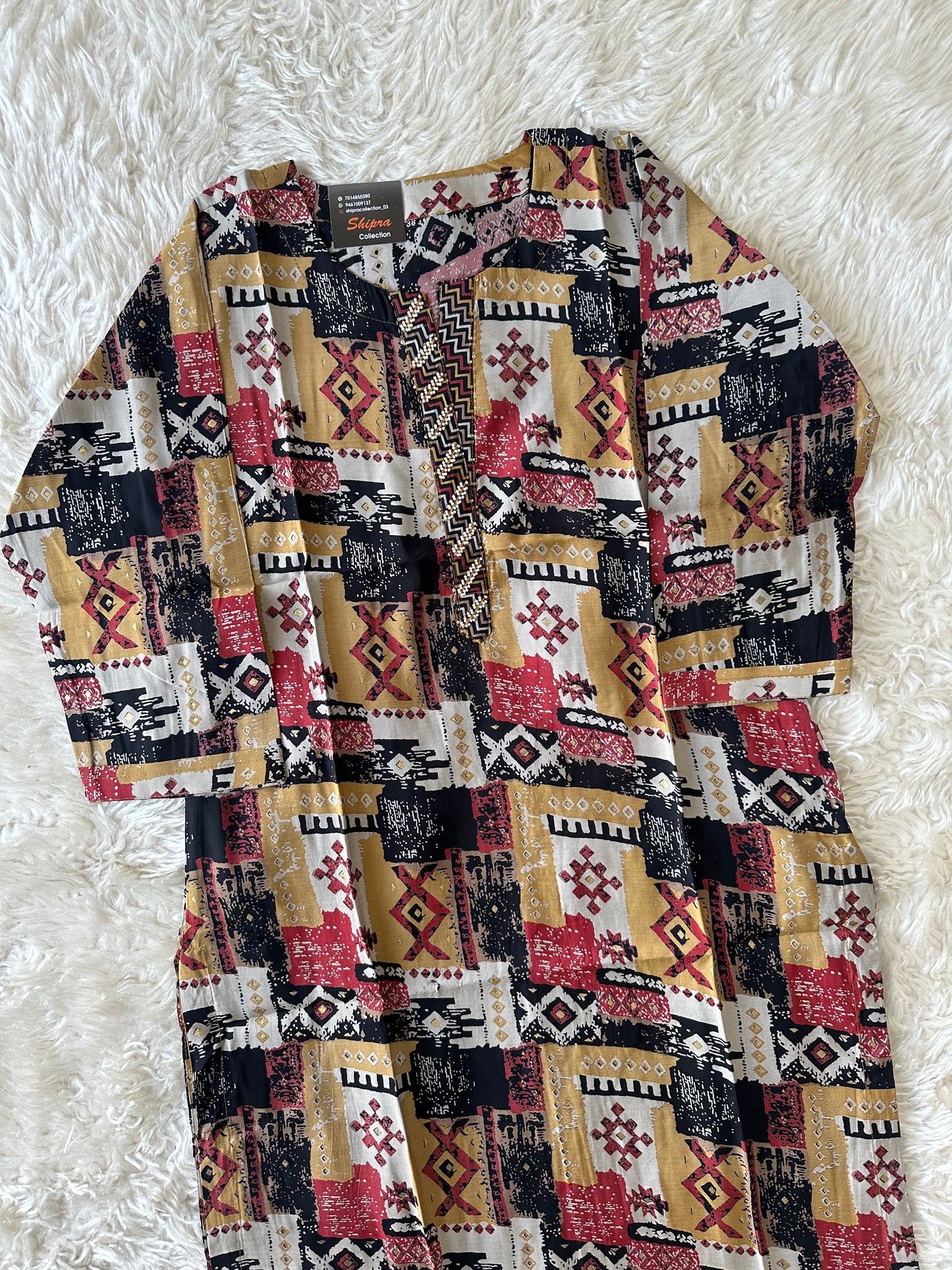 Pure Muslin Silk kurti
