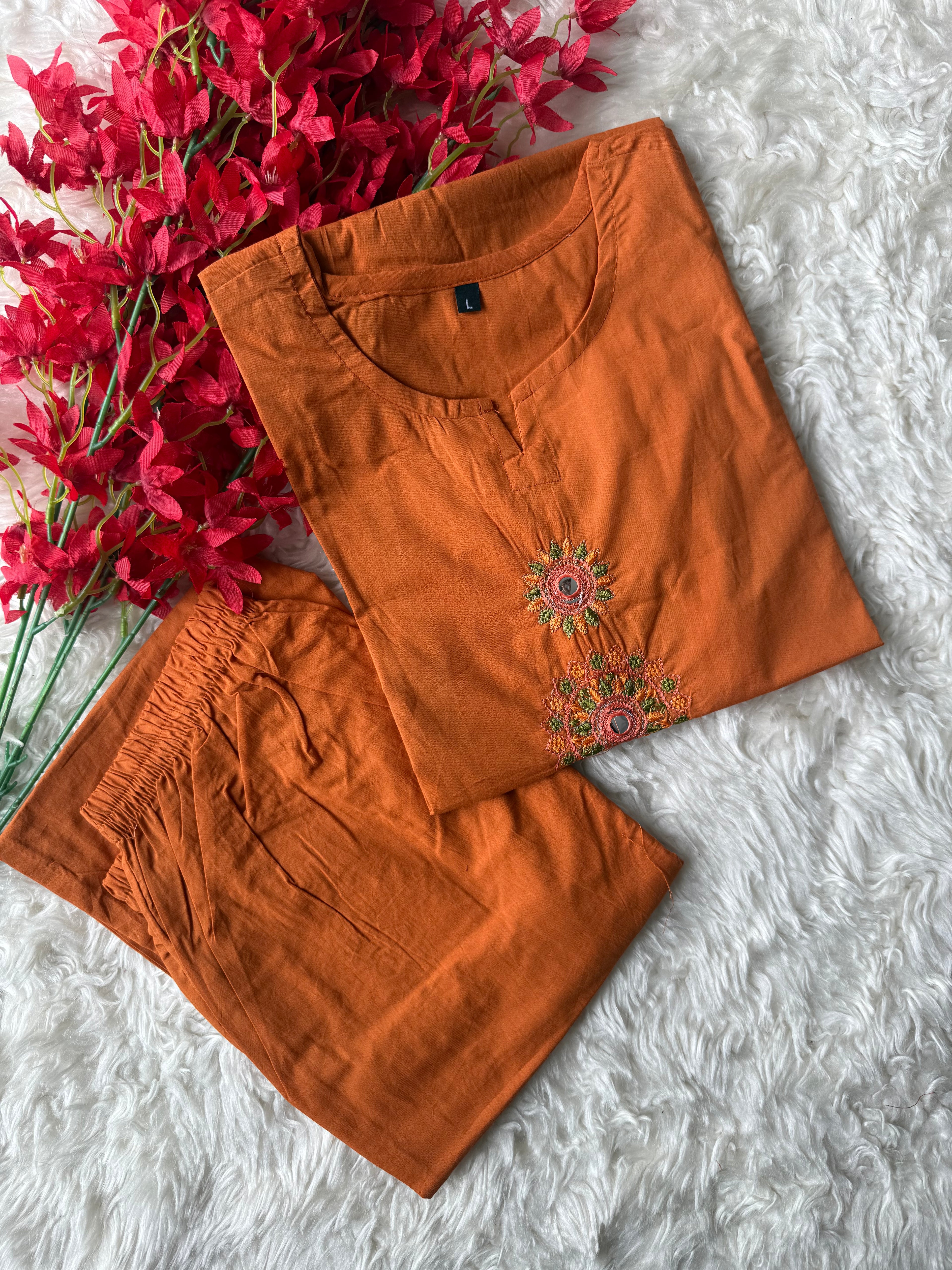 Cotton Kurti Pant Set