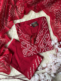 Premium Cotton Bandhani Set