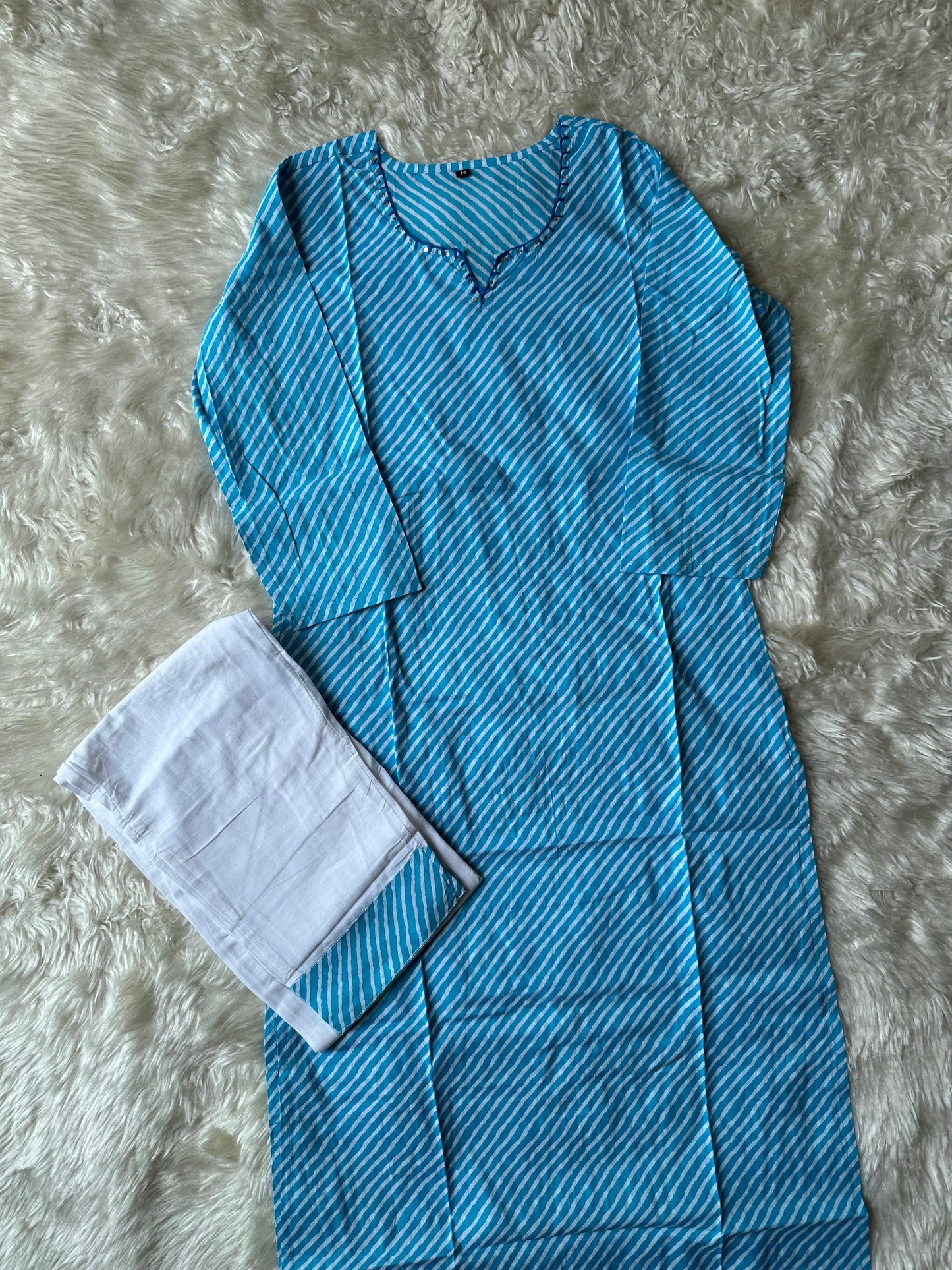 Cotton Kurti Pant Set