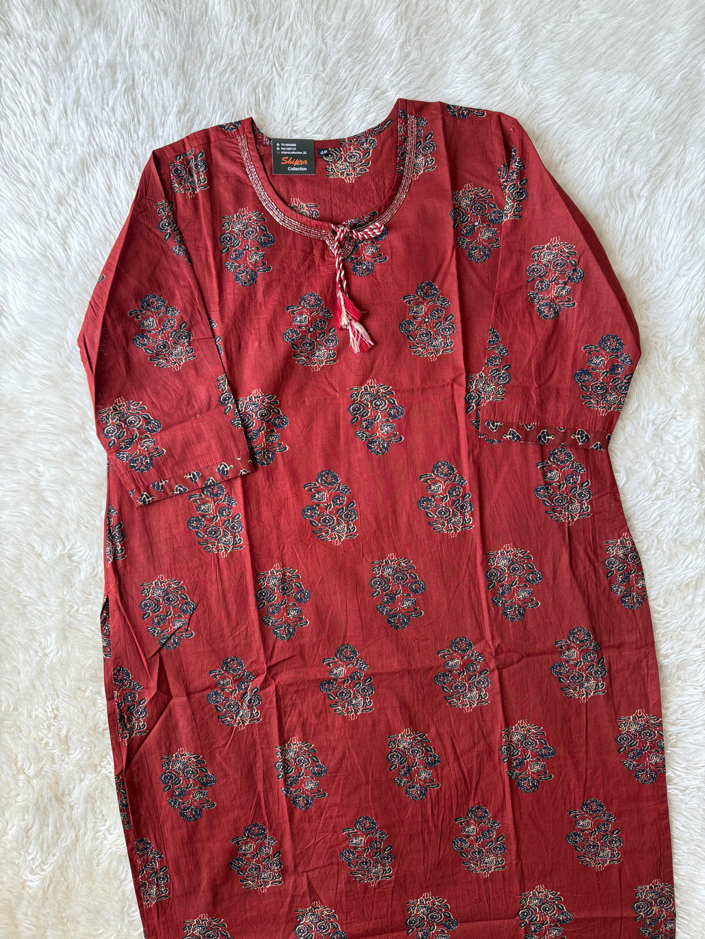 Pure Cotton Kurti Pant Dupatta Set