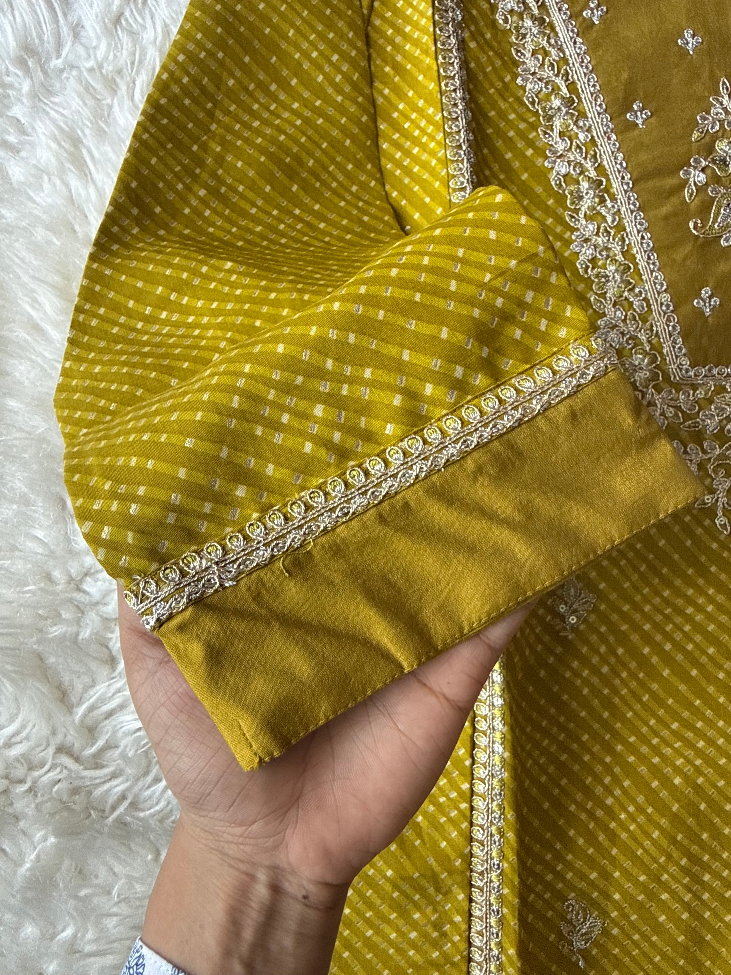 Pure Muslin Silk Kurti Pant Dupatta Set
