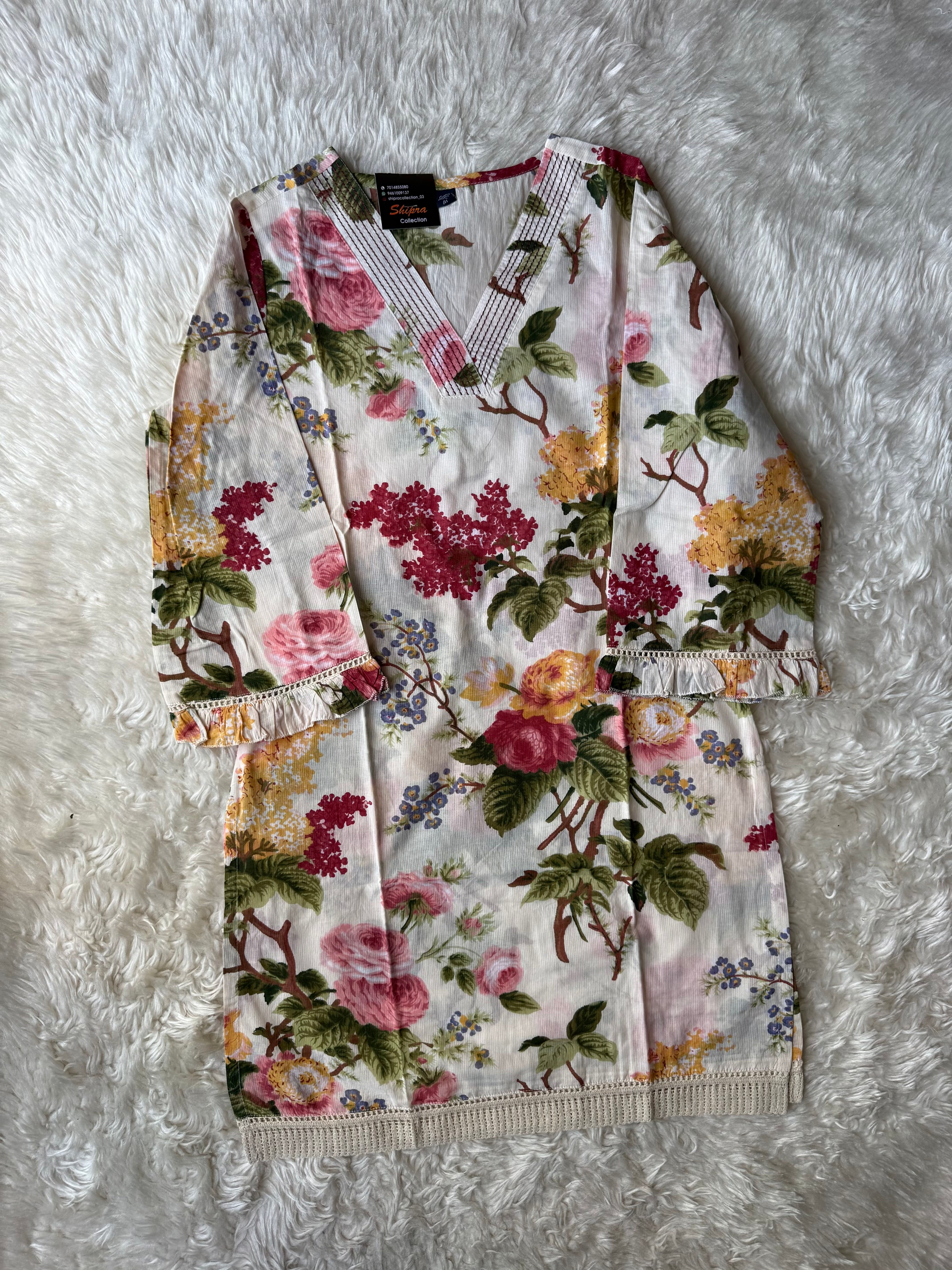 Pure Cotton  Co-ord Set