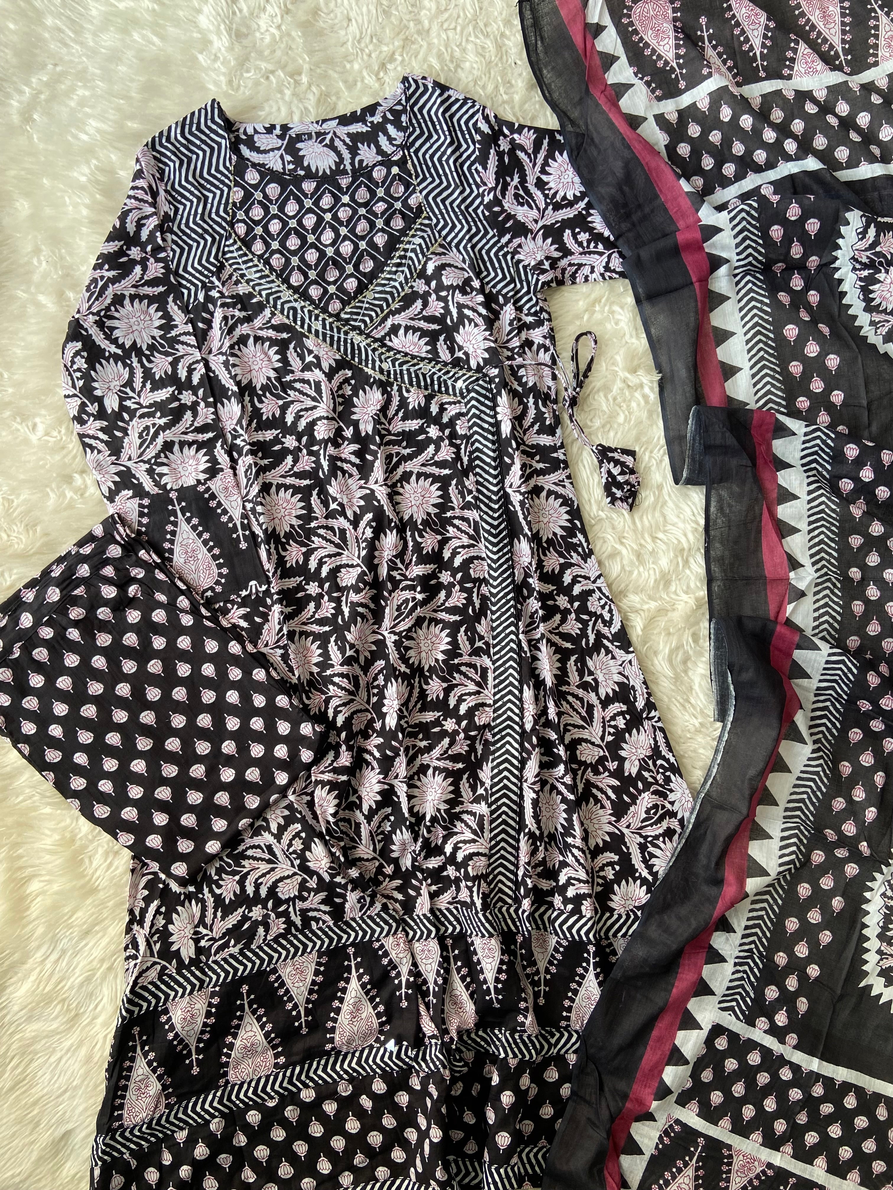 Budget Friendly FLARE Kurti Pant Dupatta Set