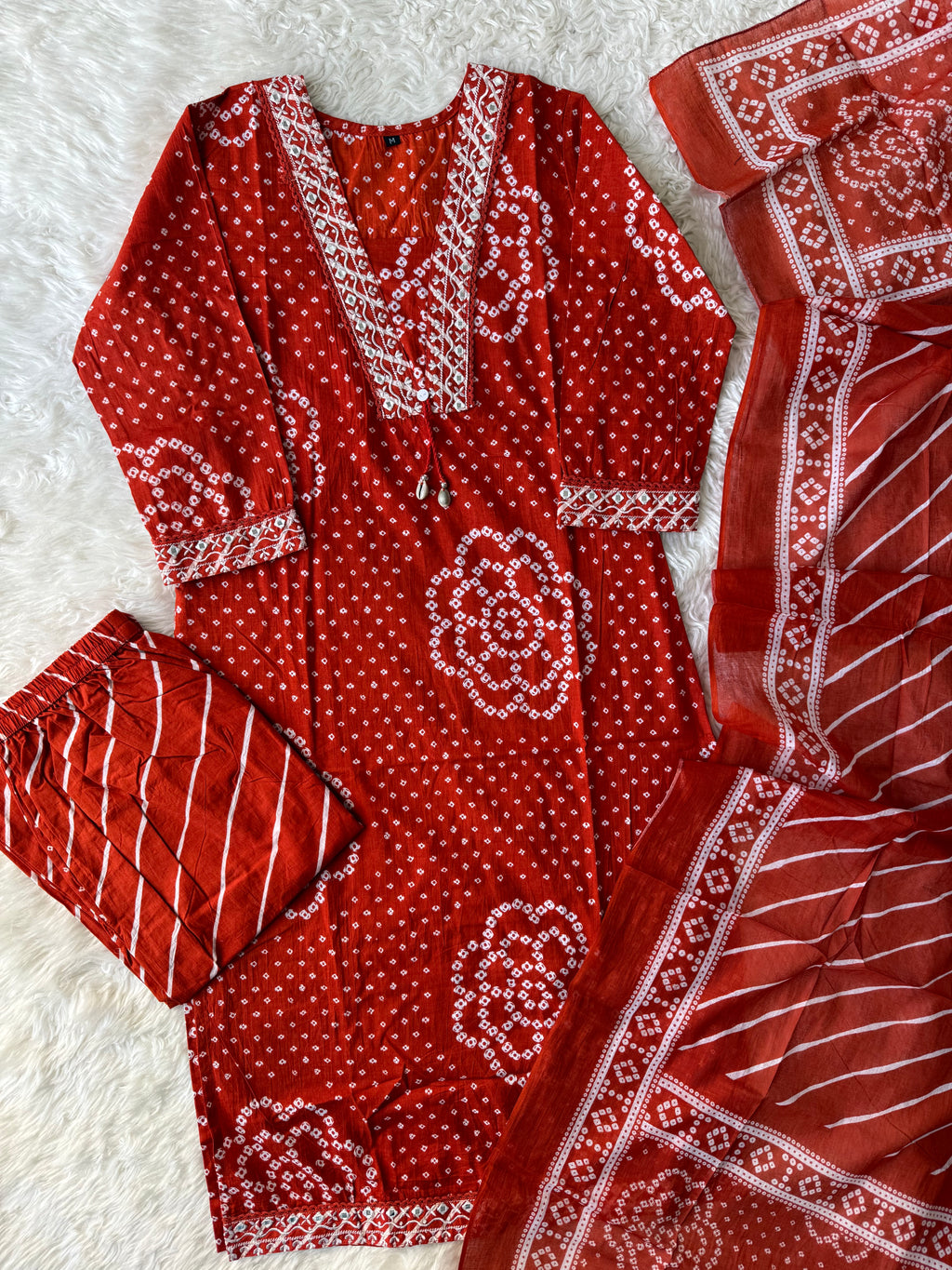 Budget Friendly Kurti Pant Dupatta Set