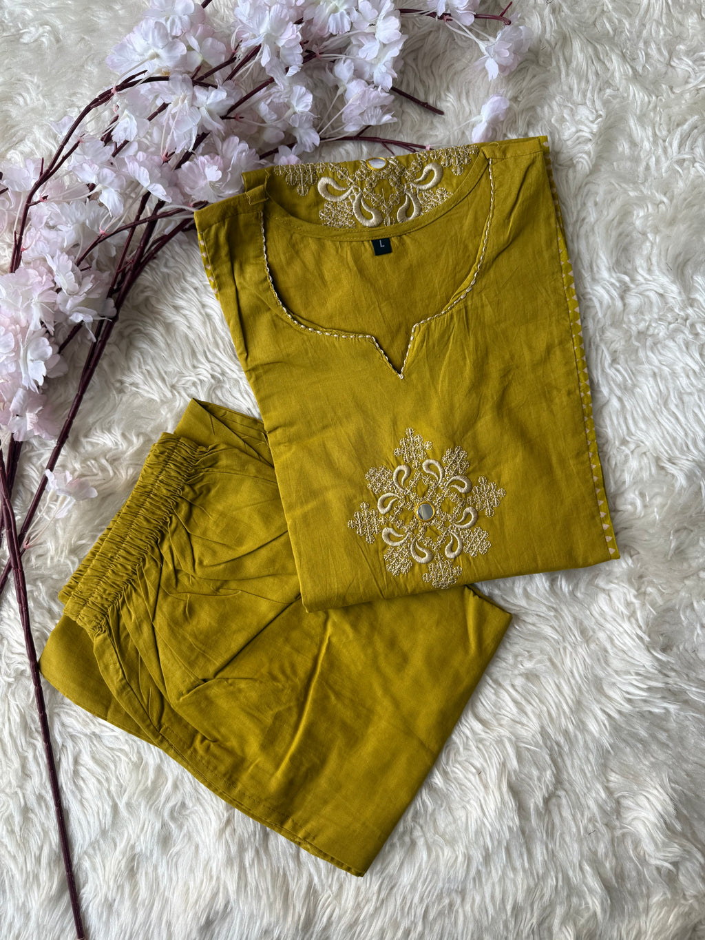 Cotton Kurti Pant Set