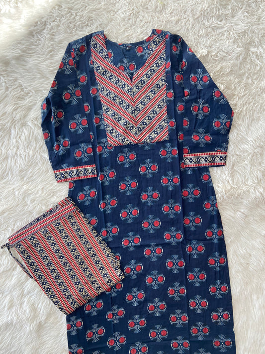 Cotton Kurti Pant Set