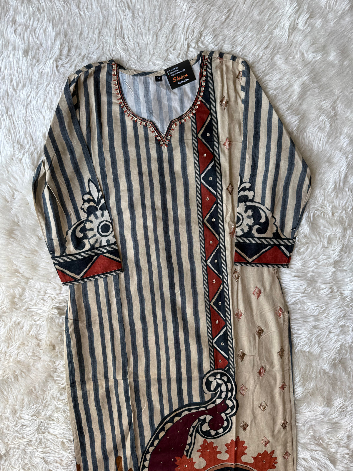 Premium Cotton Kurti Pant Dupatta Set