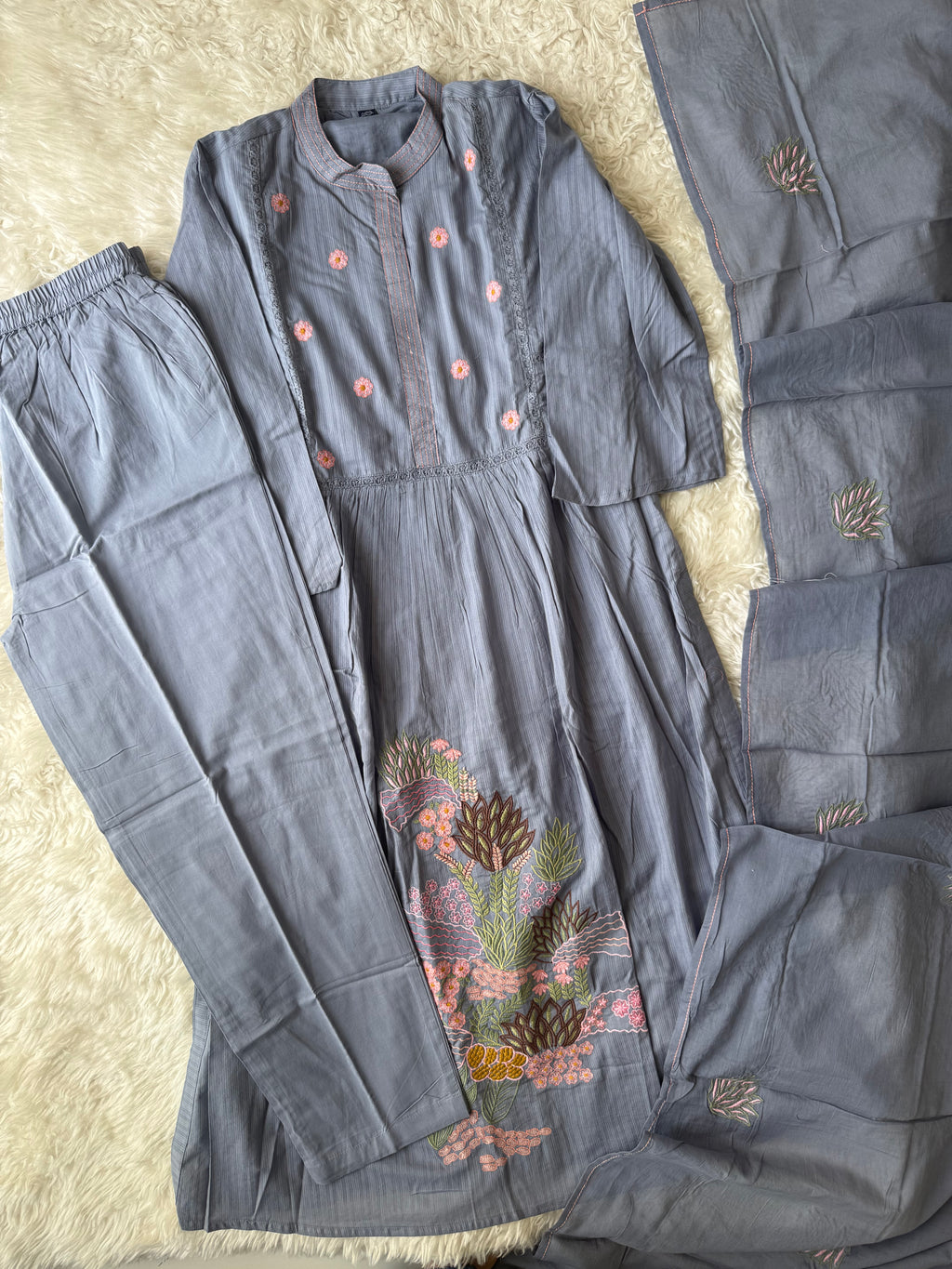 Premium Mul Cotton Thread Work Collection