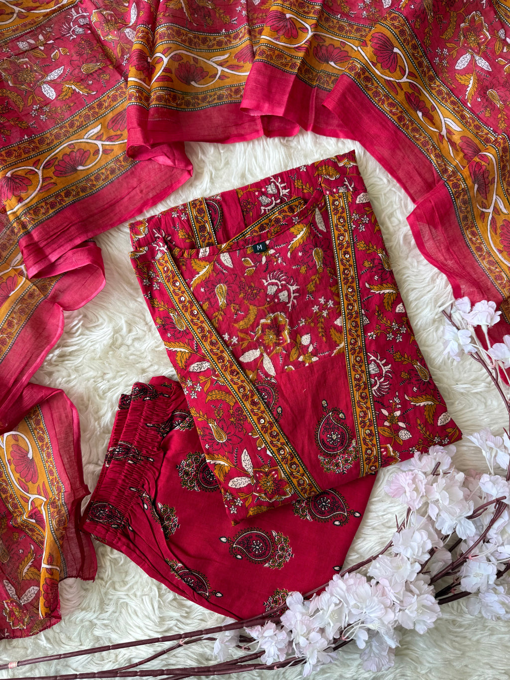 Budget Friendly Kurti Pant Dupatta Set