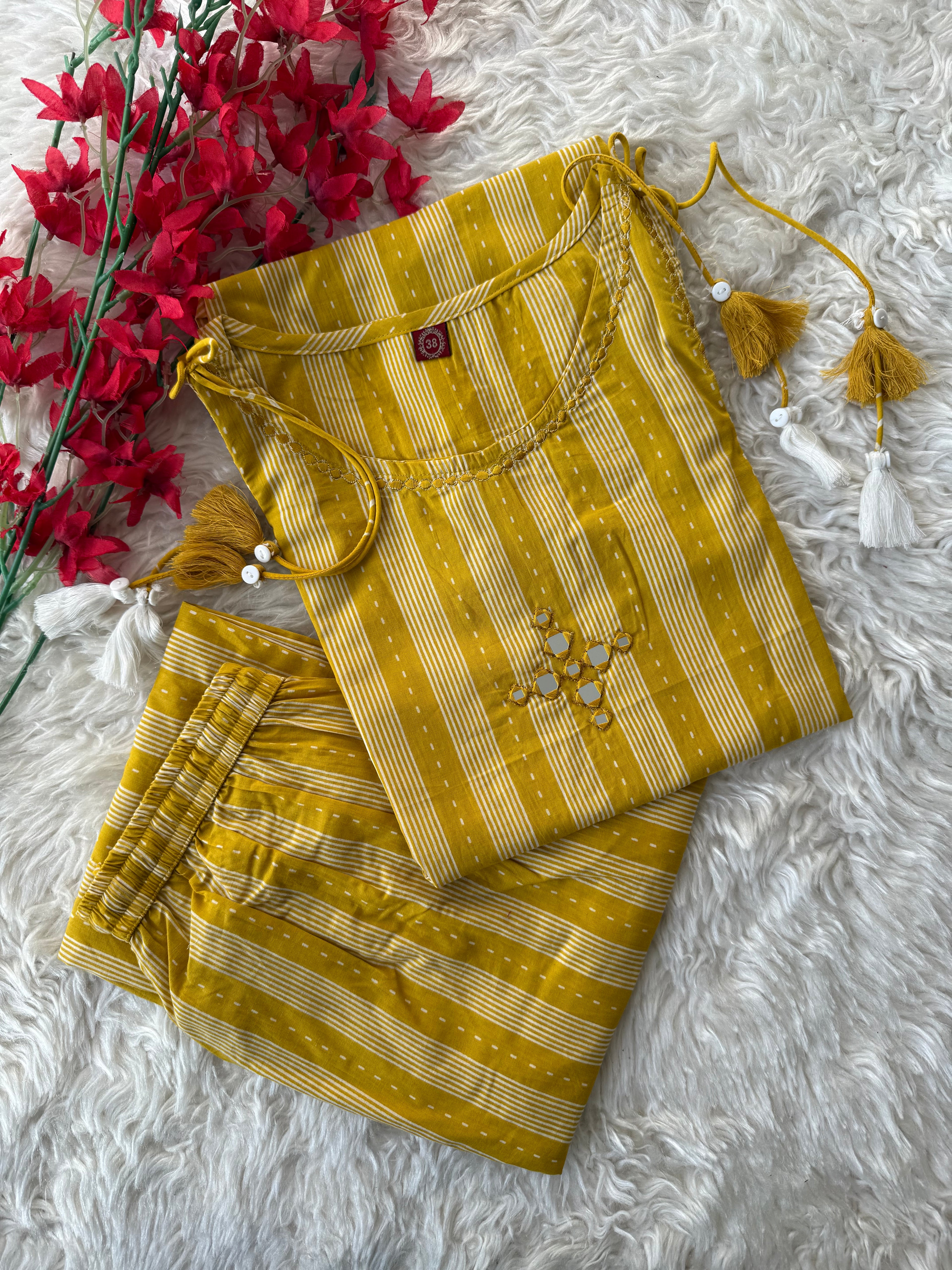Pure Cotton Sleeveless Co-ord Set