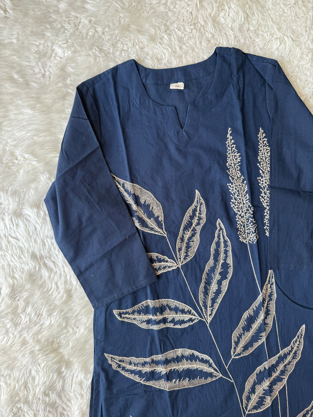 Slub Cotton Kurti Plazo Pant Set
