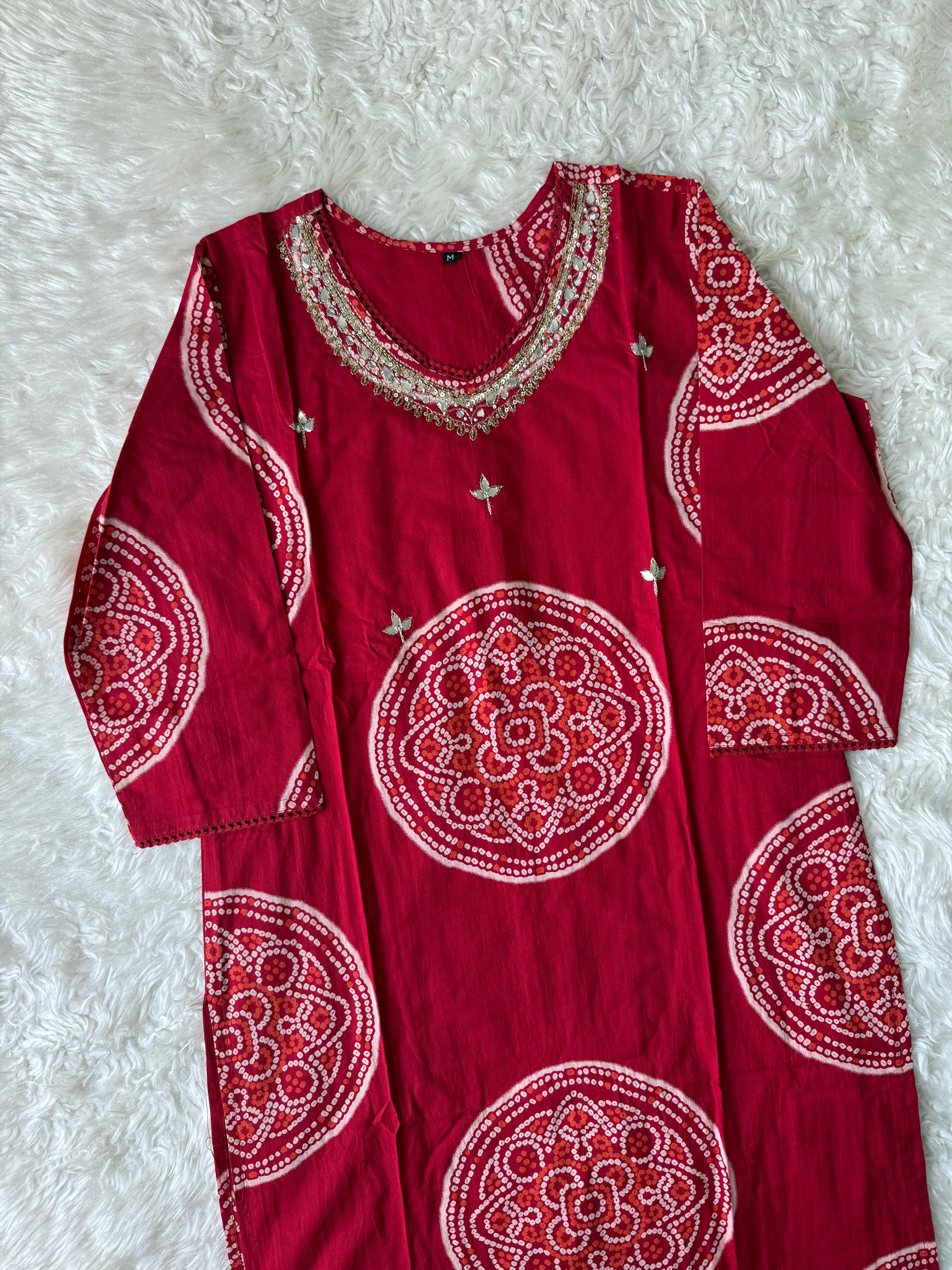 Premium Cotton Kurti Pant Dupatta Set