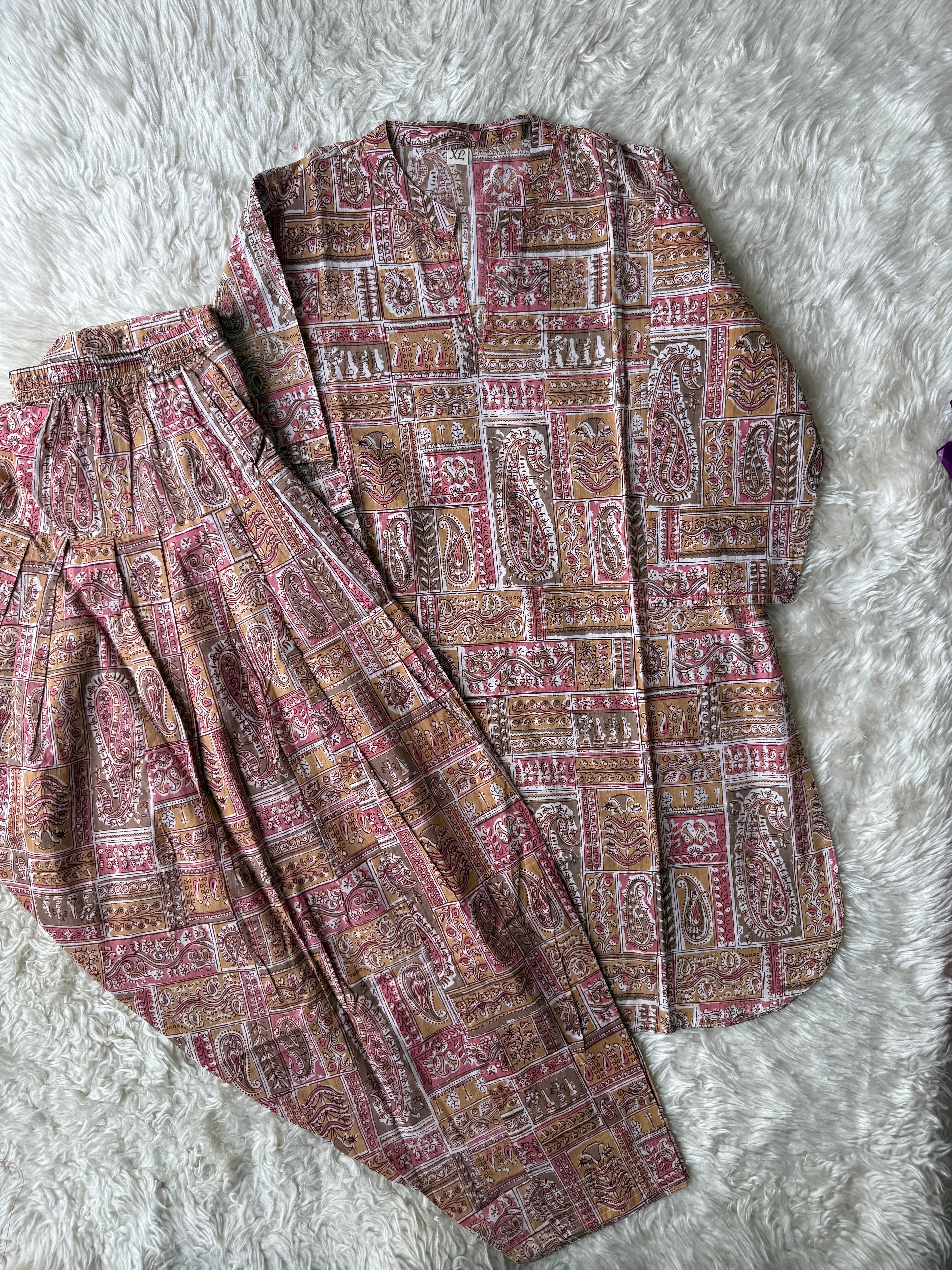 Premium Cotton Kurti Farshi Salwar Set