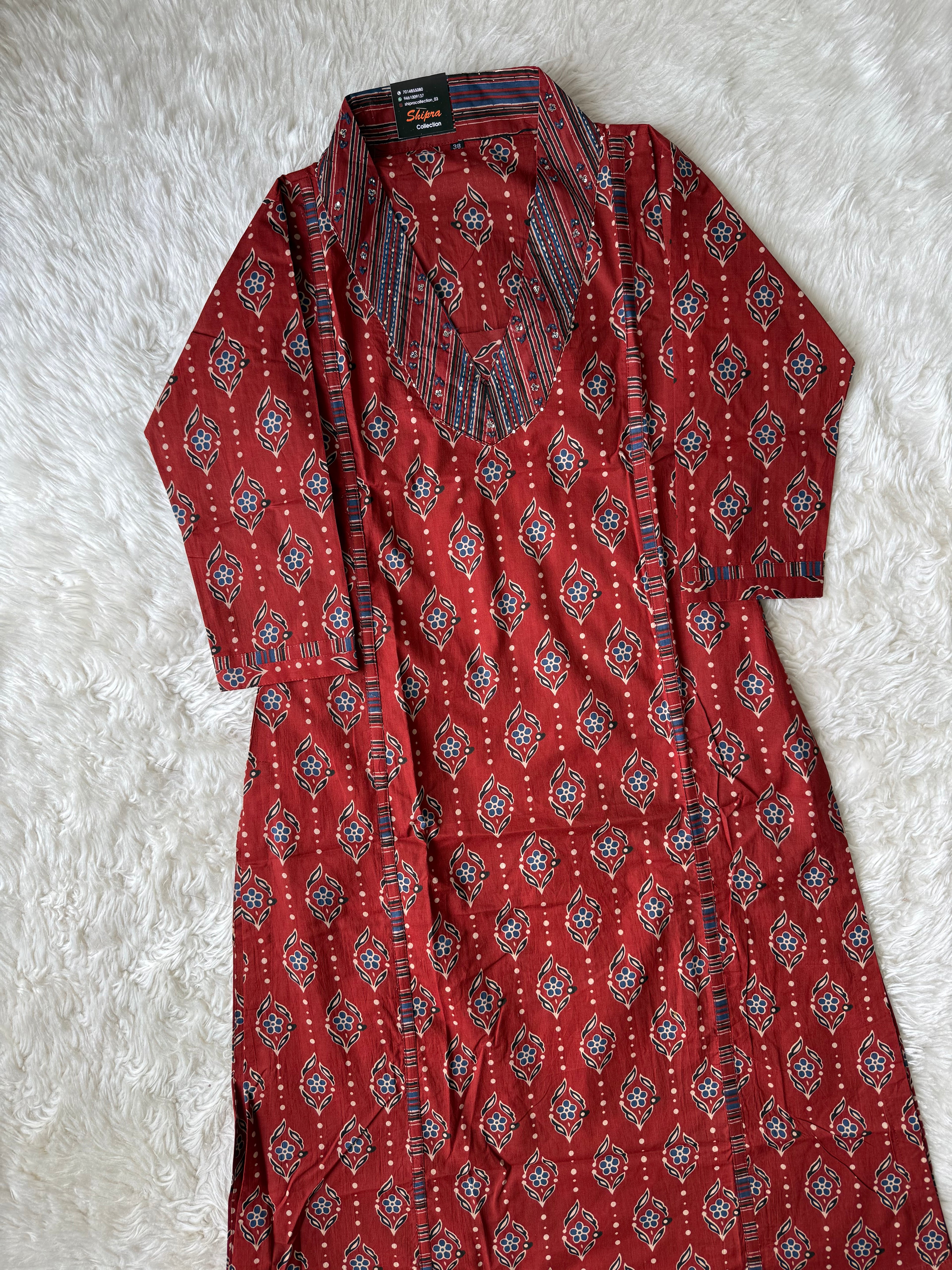 Premium Cotton Kurti Pant Dupatta Set