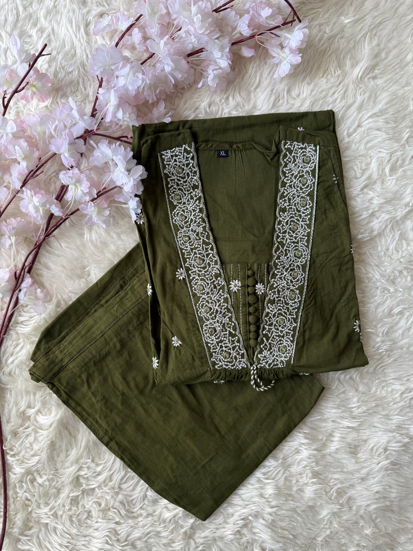 Cotton FLARE Kurti Pant Set