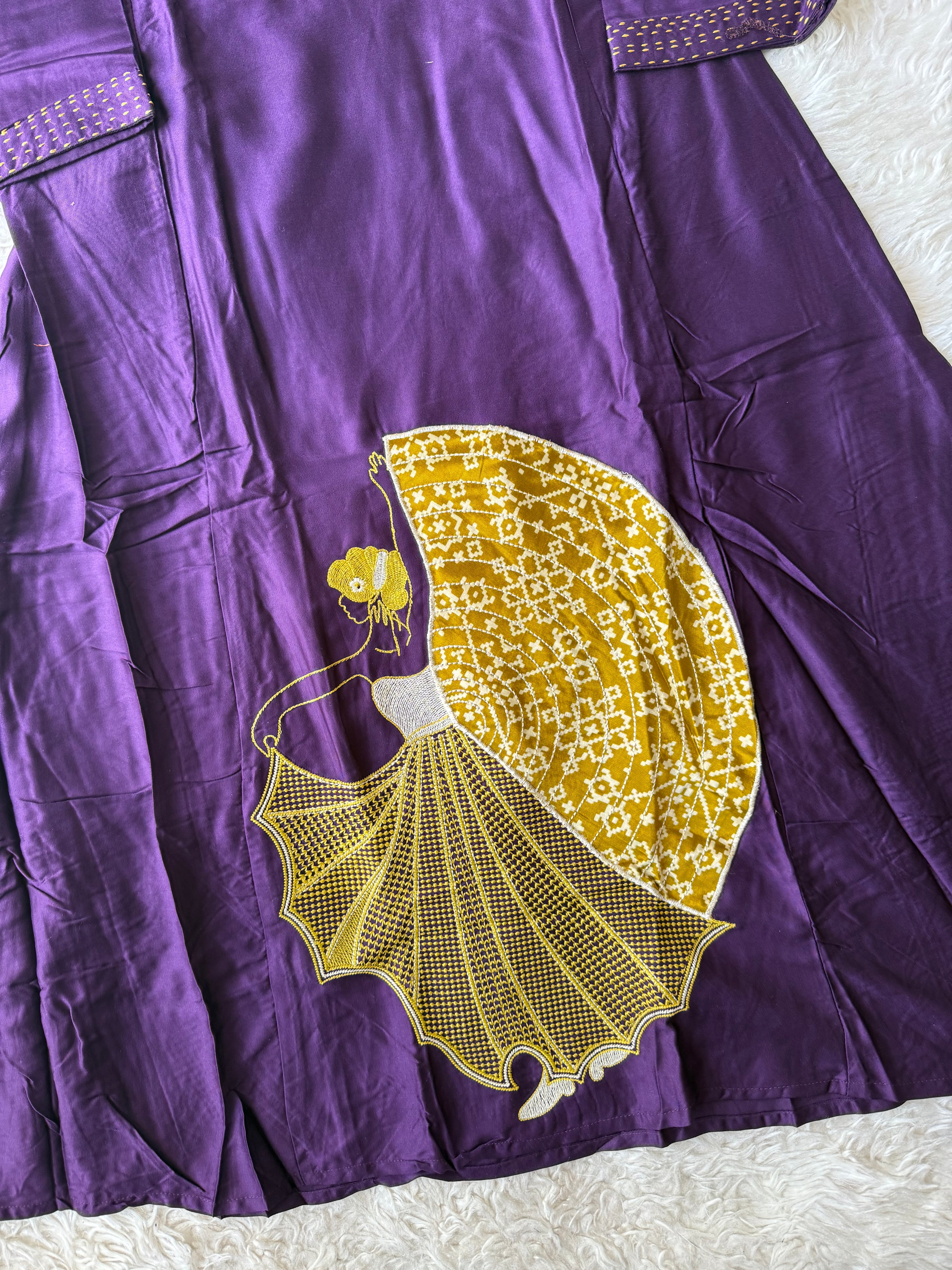 “Plus Size” Gazi Silk Kurti Plazo Set