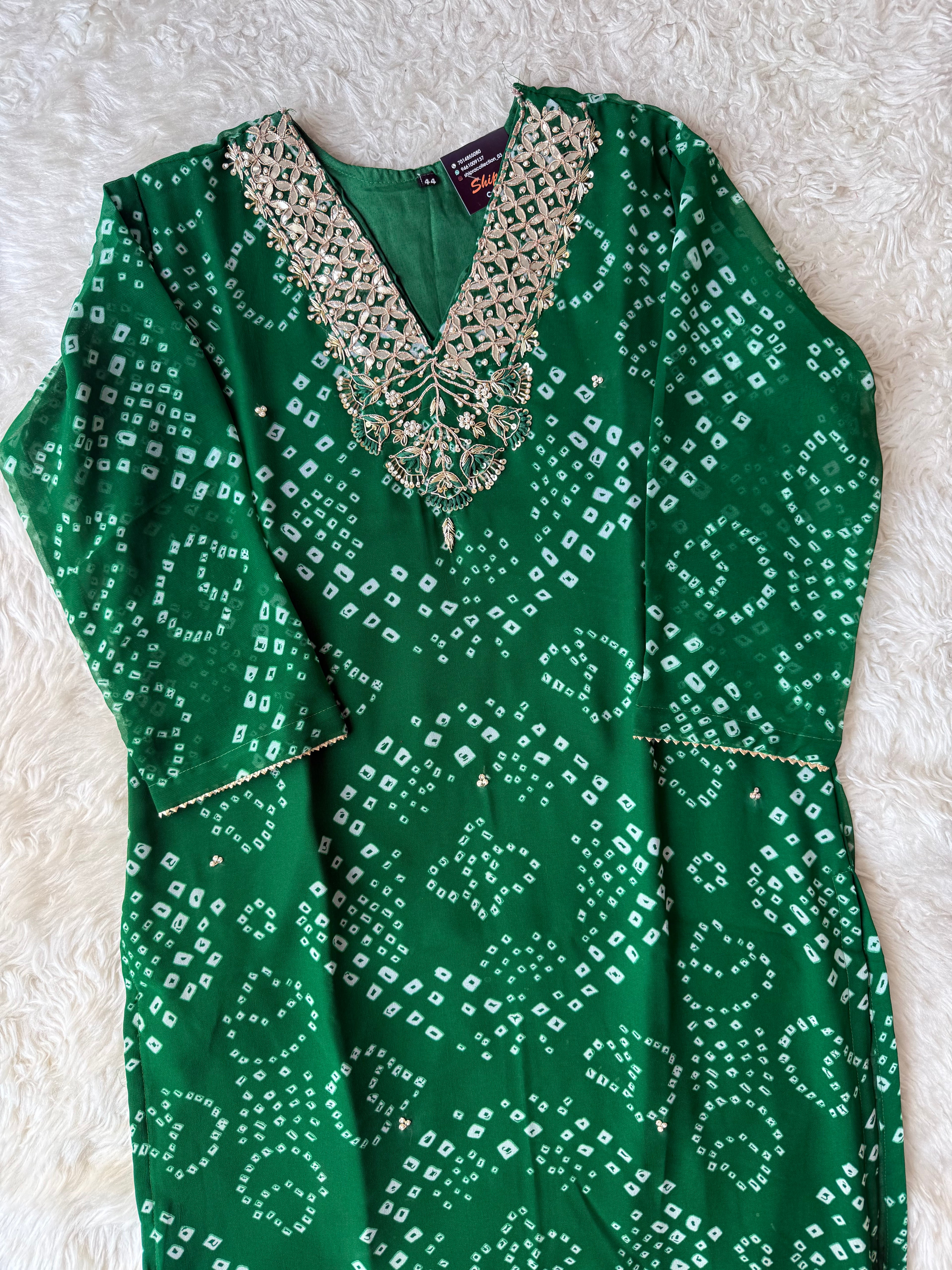 Georgette Lehariya kurti