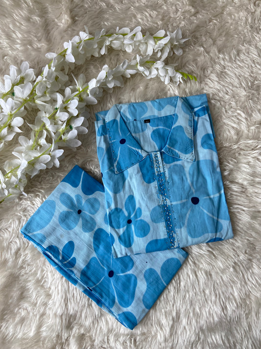 Pure Cotton  Co-ord Set