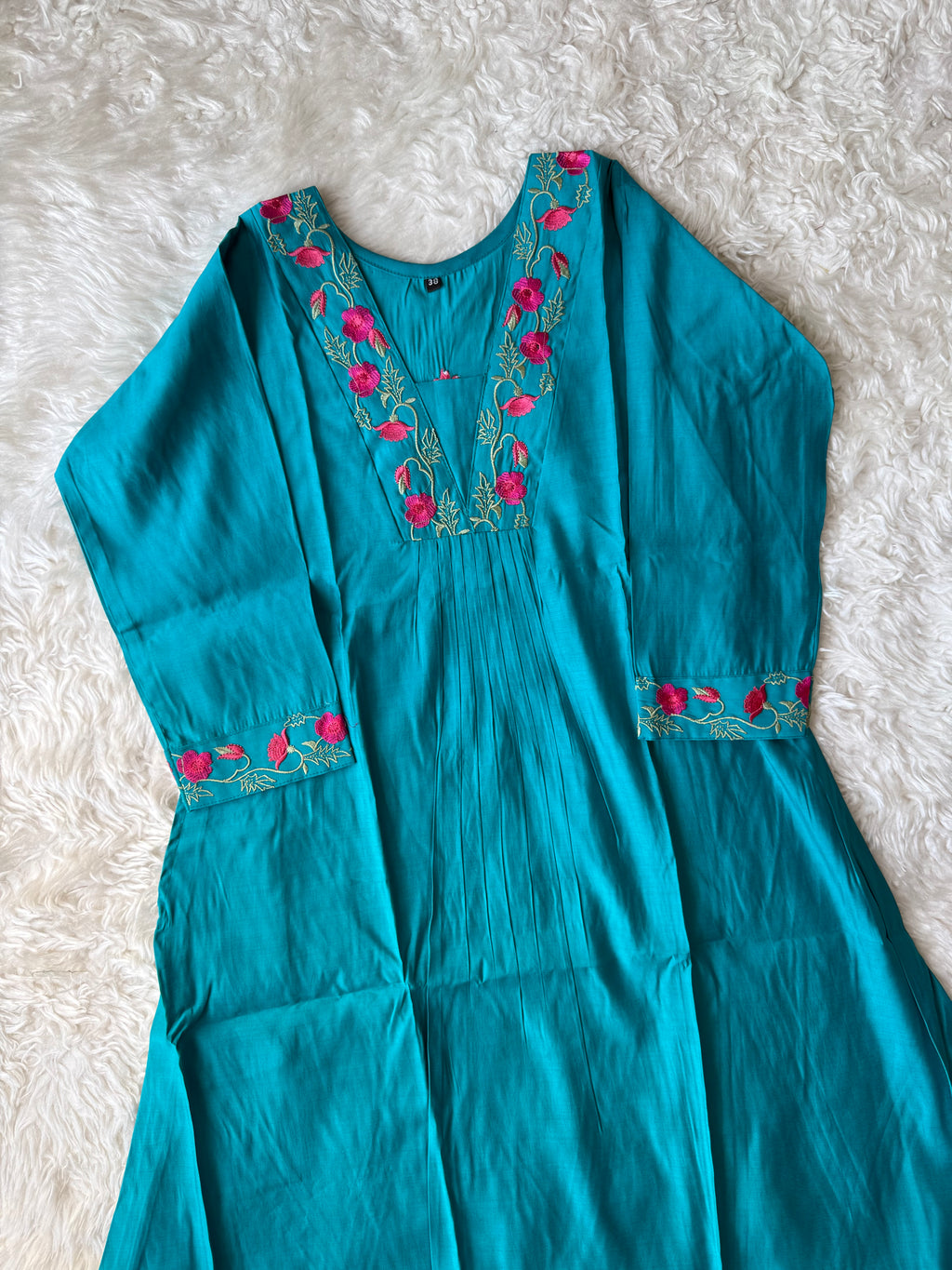 Pure Muslin Silk Kurti Plazo Set