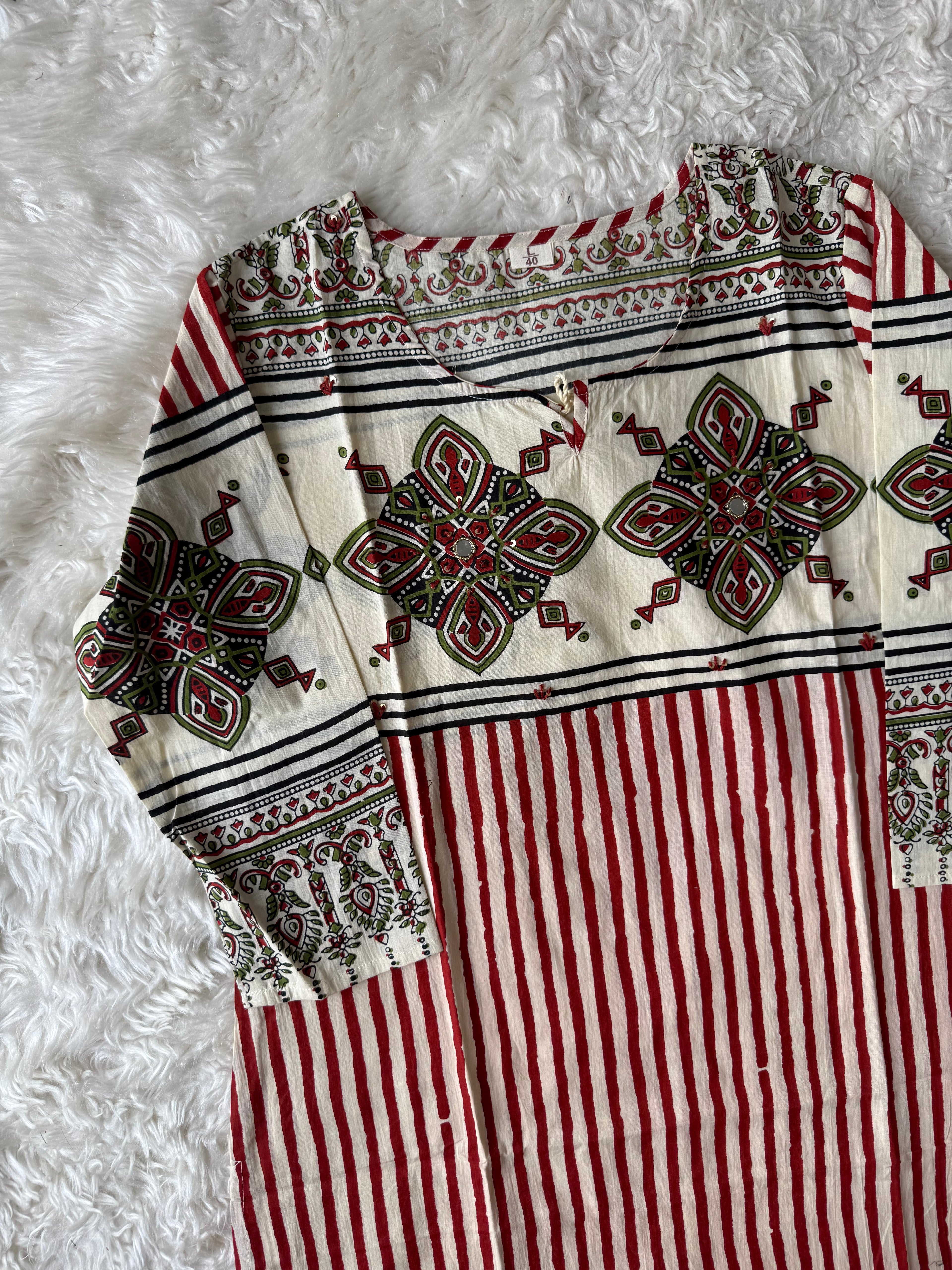 Premium Cotton Kurti Pant Dupatta Set