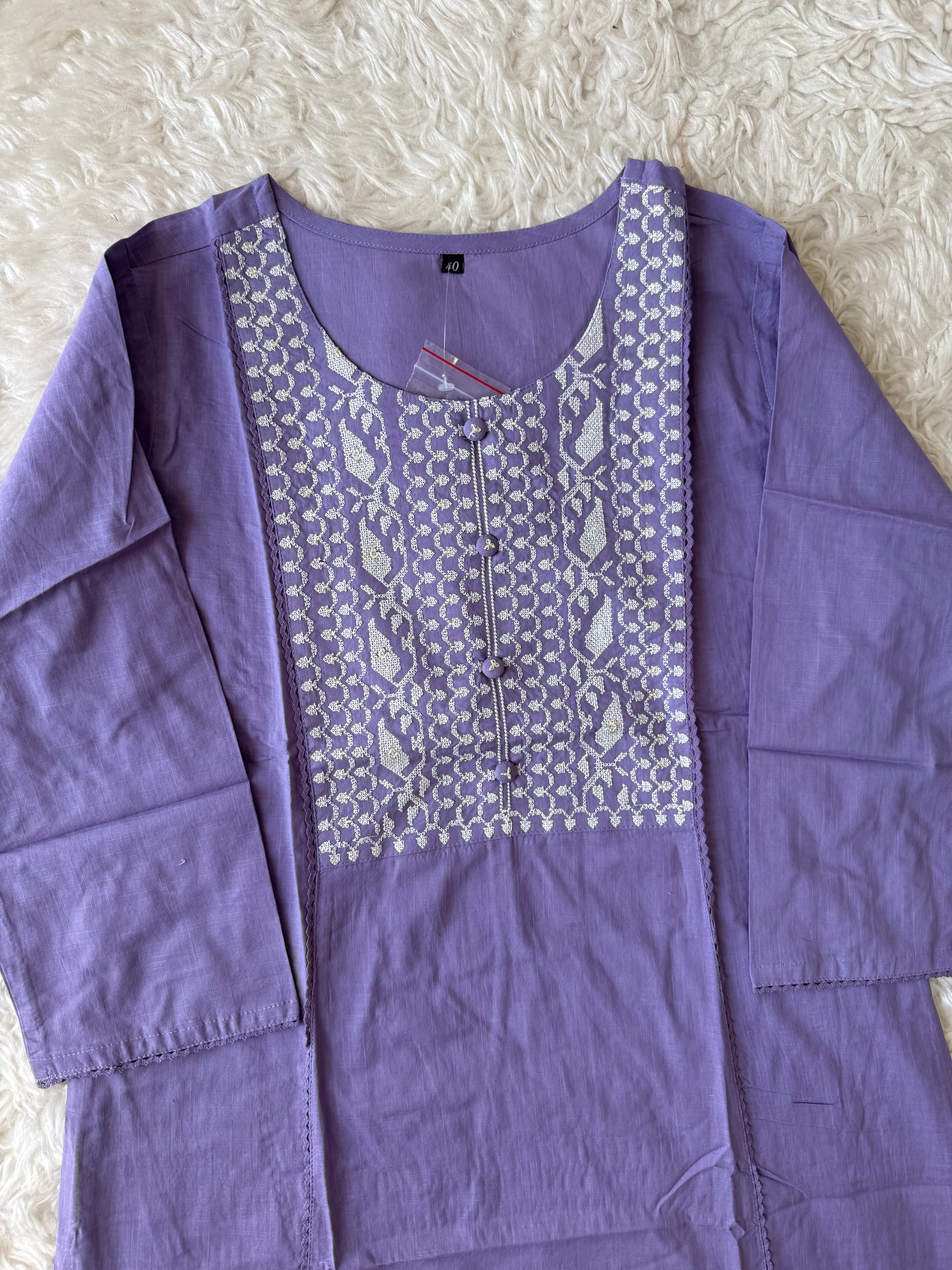 Premium Cotton Kurti Plazo Set