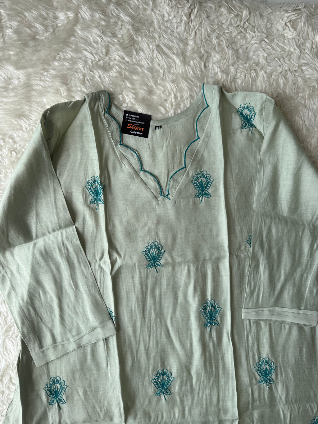 “ Plus Size” Muslin Silk Kurti Pant Dupatta Set