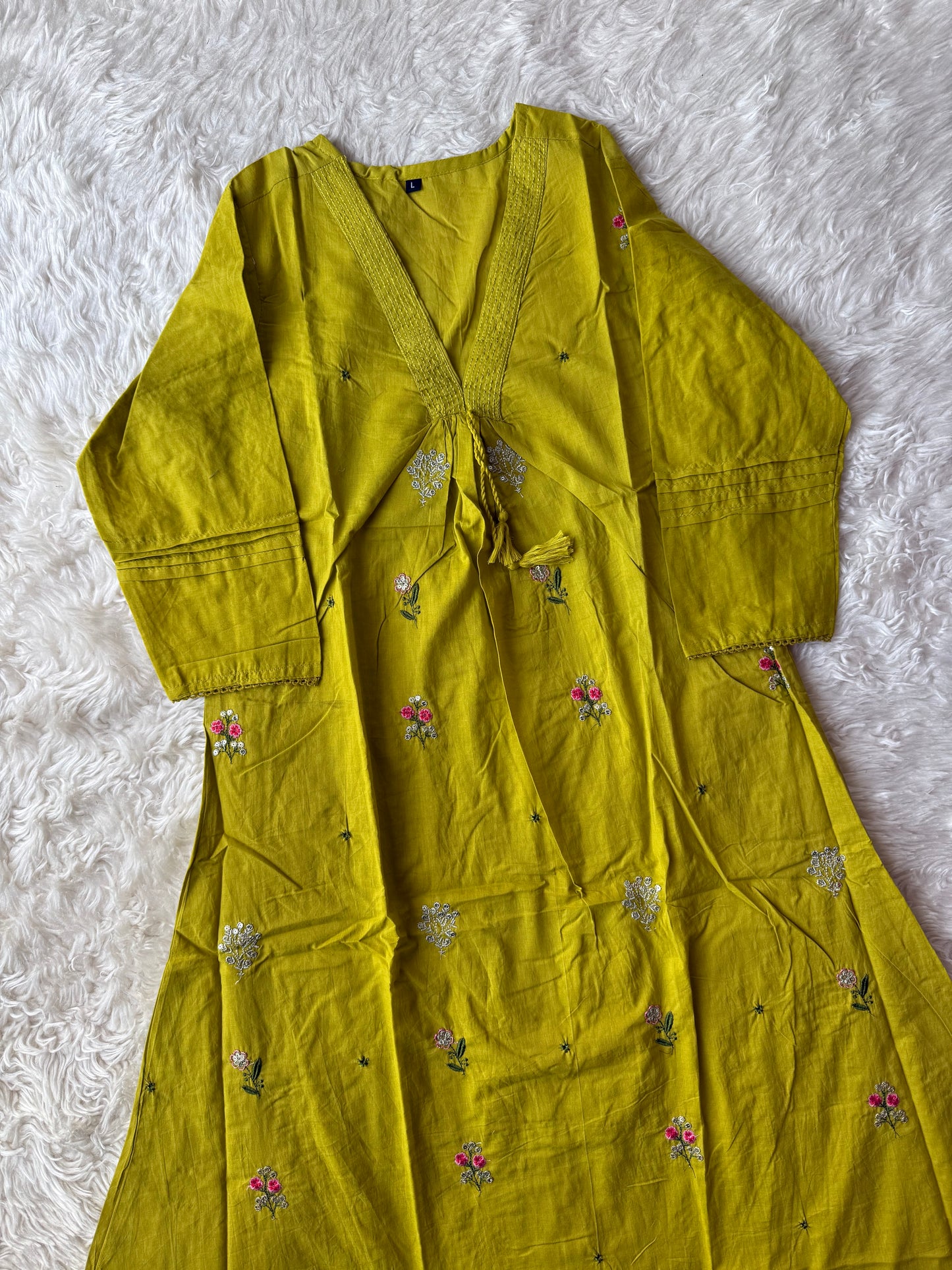 Cotton FLARE Kurti Pant Set