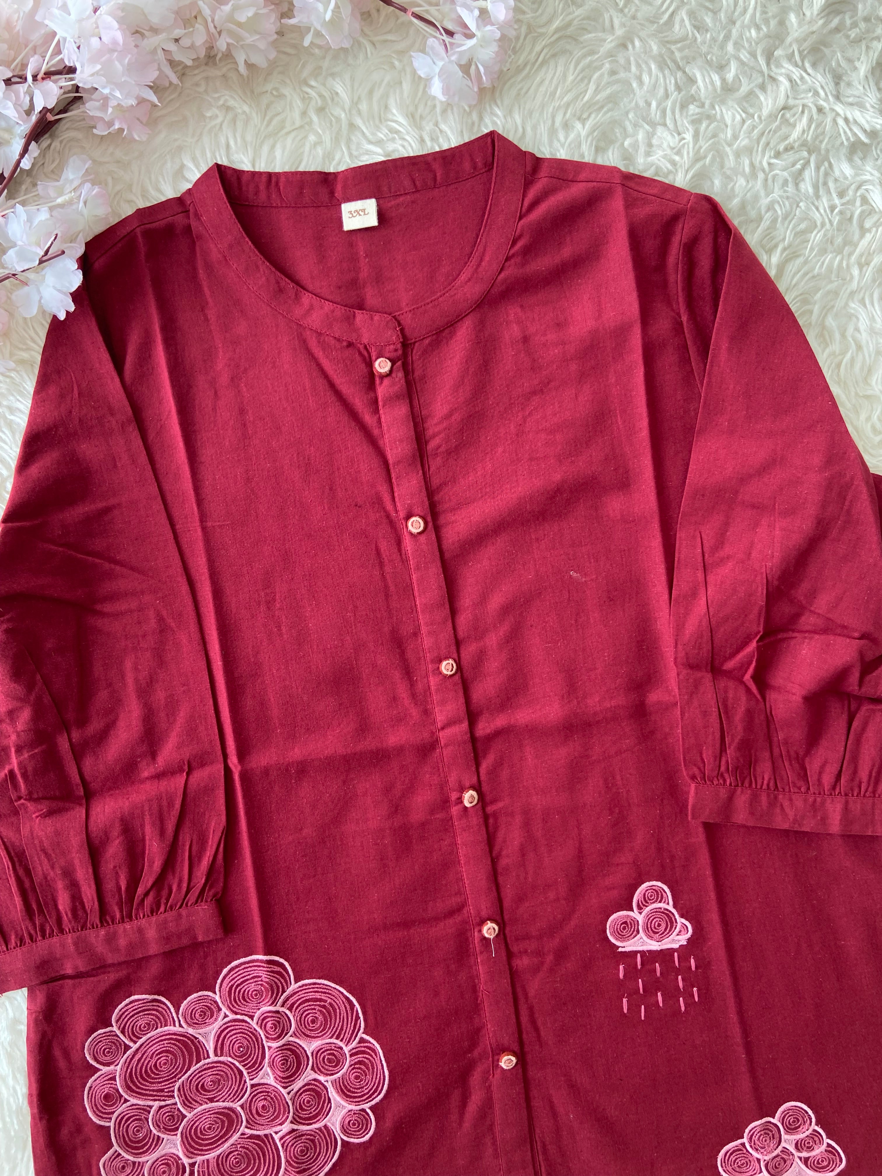 “Plus Size” Khadi Cotton Short Kurti