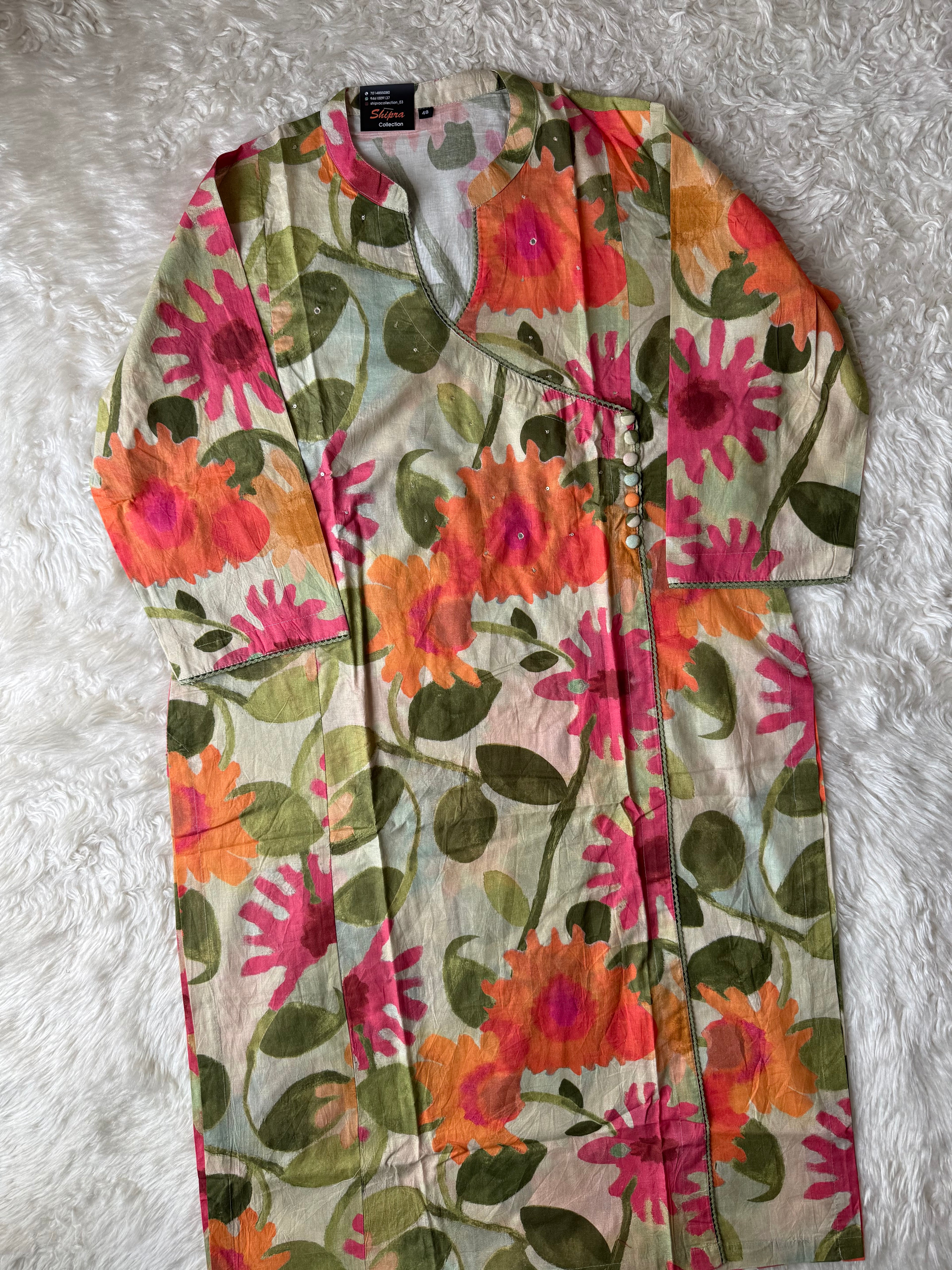 Premium Cotton Kurti Pant Dupatta Set